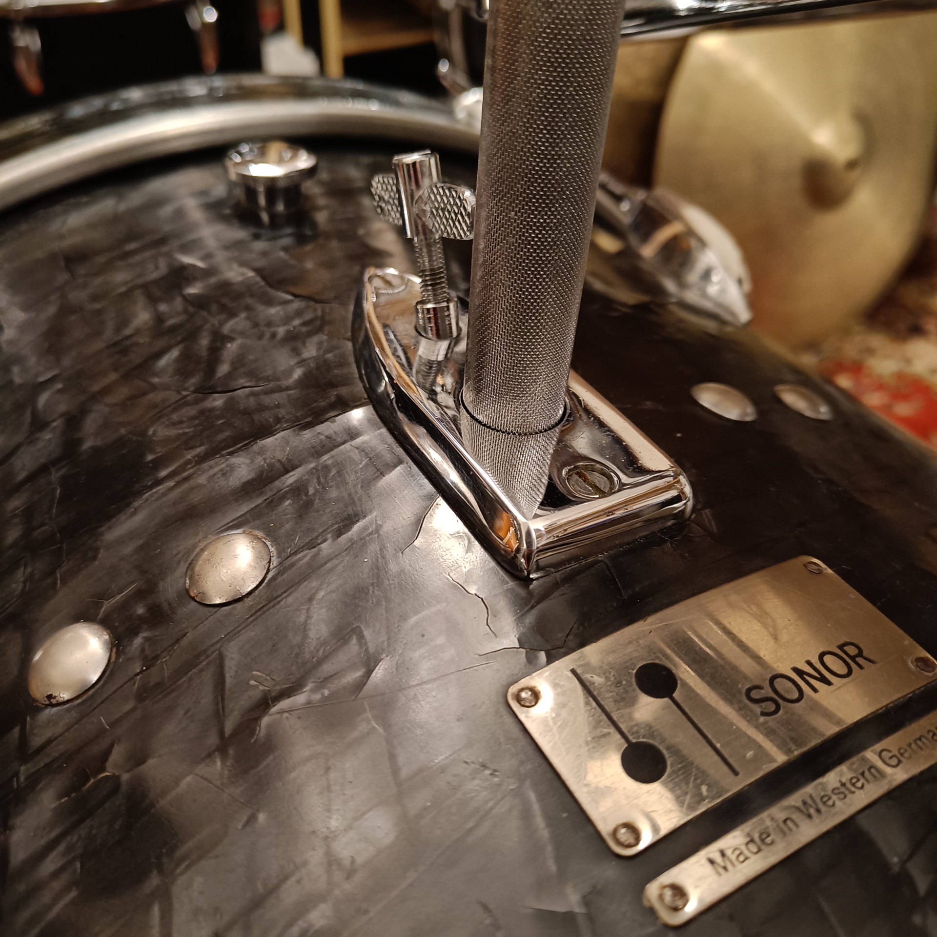 Sonor Teardrop 20"x14" 13"x9" 16"x16" Slate Pearl Vintage 1967 – Image 5