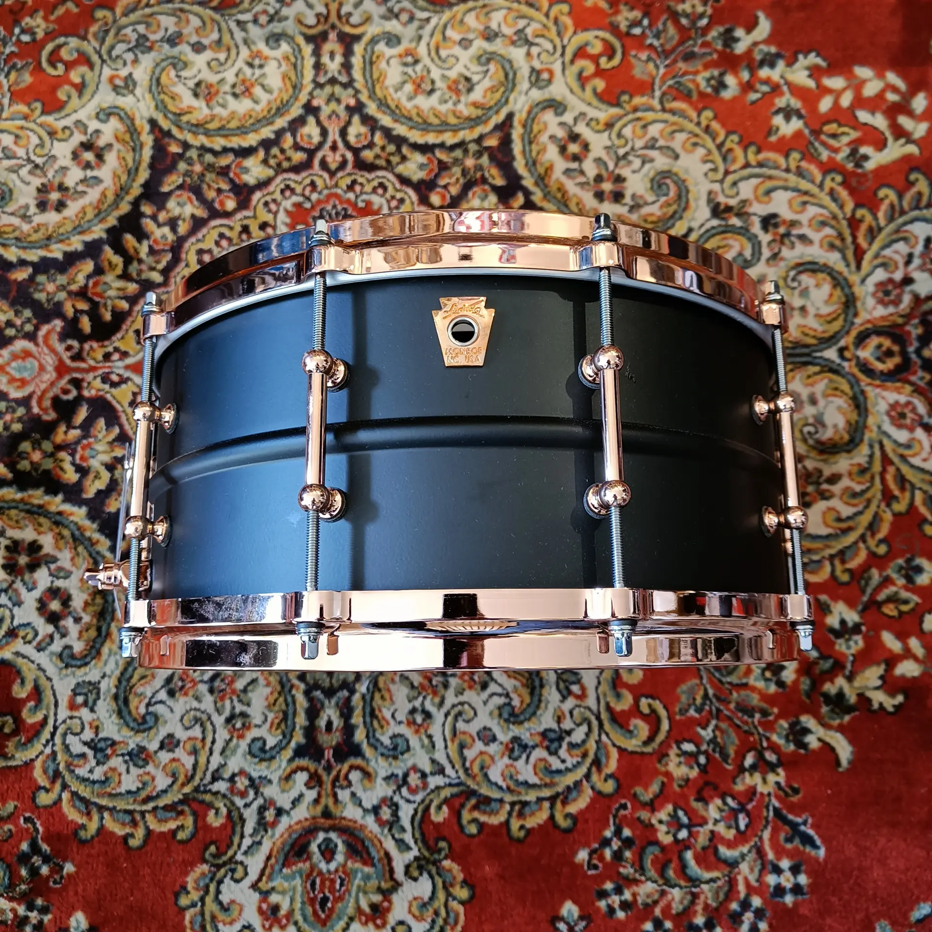 Ludwig Black Beauty Hot Rod Fat Black 14"x6,5" LB427TDC Ltd Edition Copper Hardware