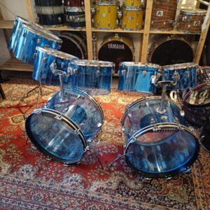 Ludwig Vistalite Blue 2×22&Prime;x14&Prime; 10&Prime; 12&Prime; 13&Prime; 14&Prime; 15&Prime; 16&Prime; B&O Vintage 70&rsquo;s