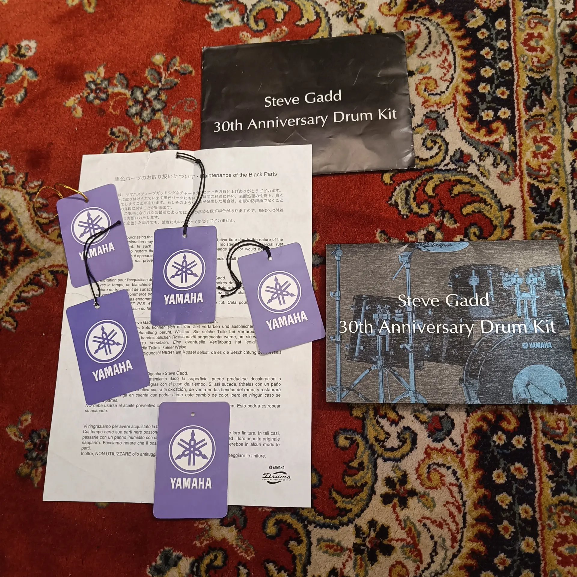 Yamaha Steve Gadd 30th Anniversary Drum Kit 22"x14" 10"x7,5" 12"x8" 14"x12" 16"x14" + snare 14"x5,5" Made in Japan - Image 18