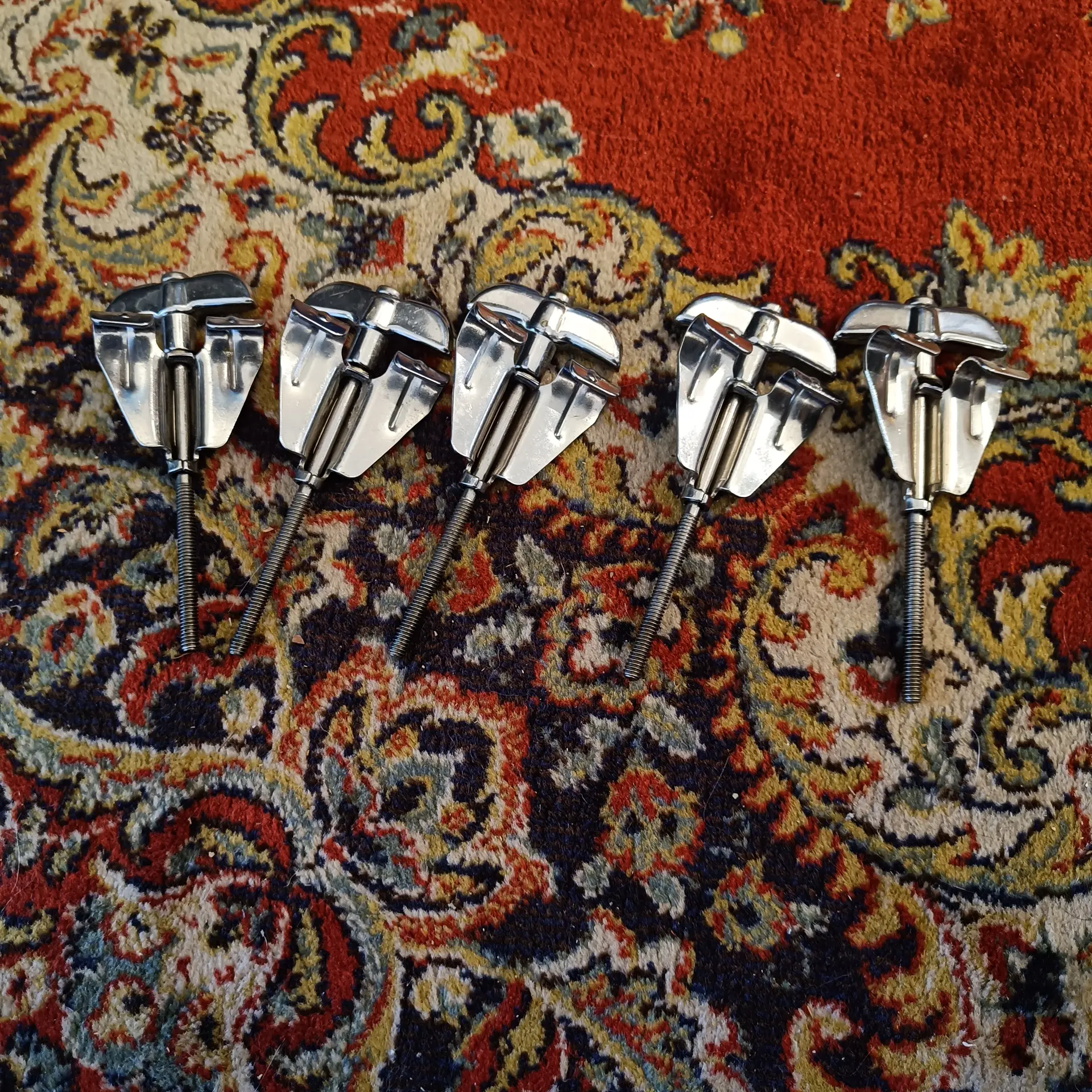 Rogers Bass Drum T-Rods & Claws X5  Vintage Late 70's 4 - Image 2