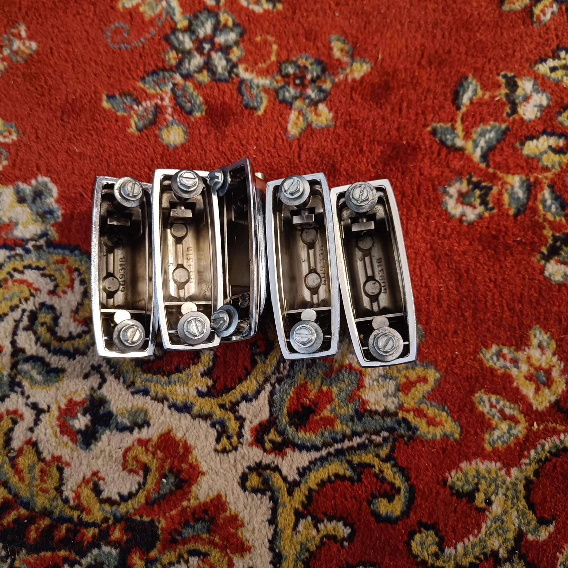 Rogers Beavertail bass drums lugs x5 Vintage late 70's 1 - Image 2