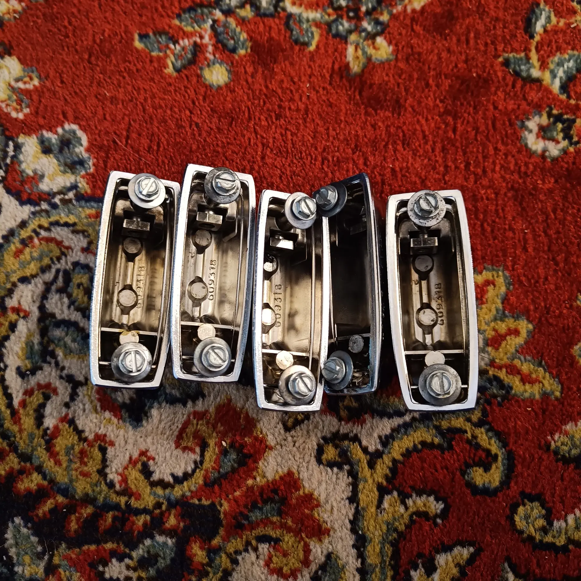 Rogers Beavertail bass drums lugs x5 Vintage late 70's 2 – Image 2