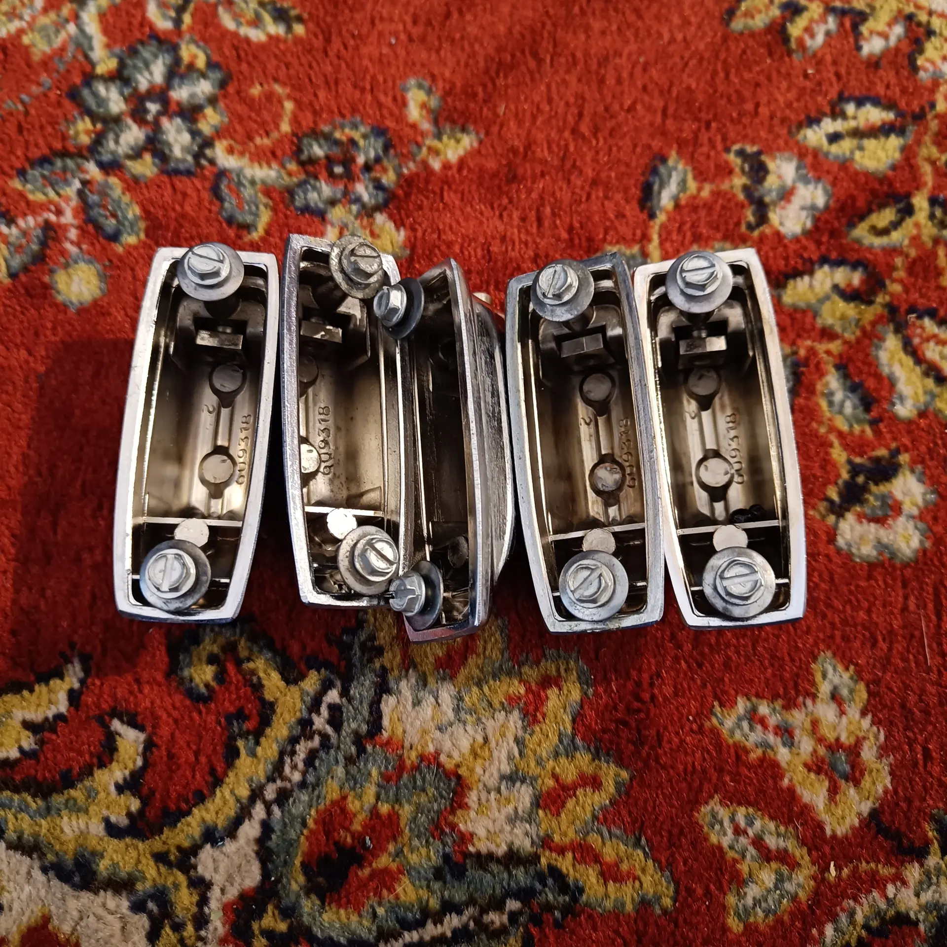 Rogers Beavertail bass drums lugs x5 Vintage late 70's 3 – Image 2
