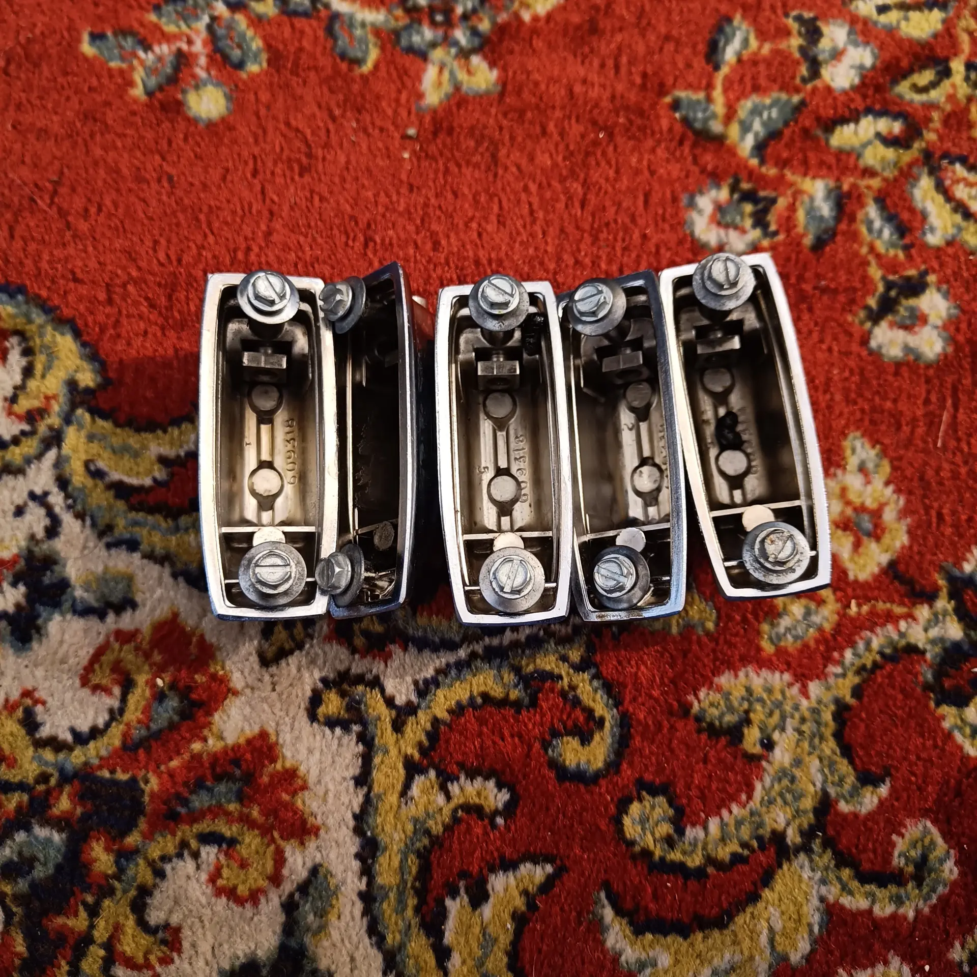 Rogers Beavertail bass drums lugs x5 Vintage late 70's 4 – Image 2