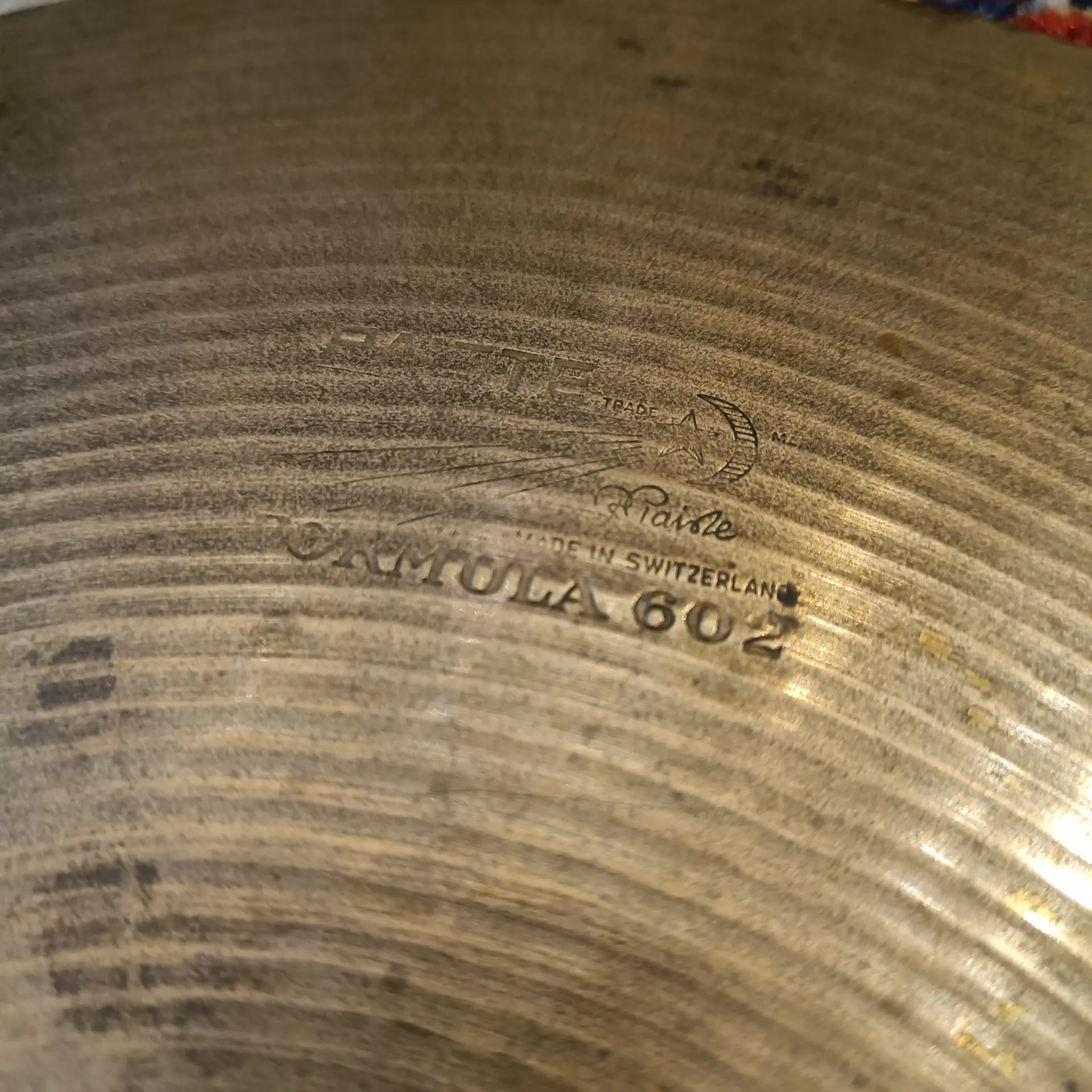 Paiste Formula 602 Hi Hat Top 14" Vintage 70's – Image 2
