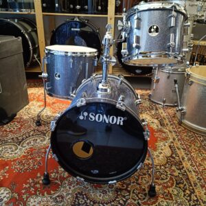 SONOR Safari Special Edition Black Galaxy Sparkle  16&Prime;x16&Prime; 10&Prime;x8 14&Prime;x12&Prime;