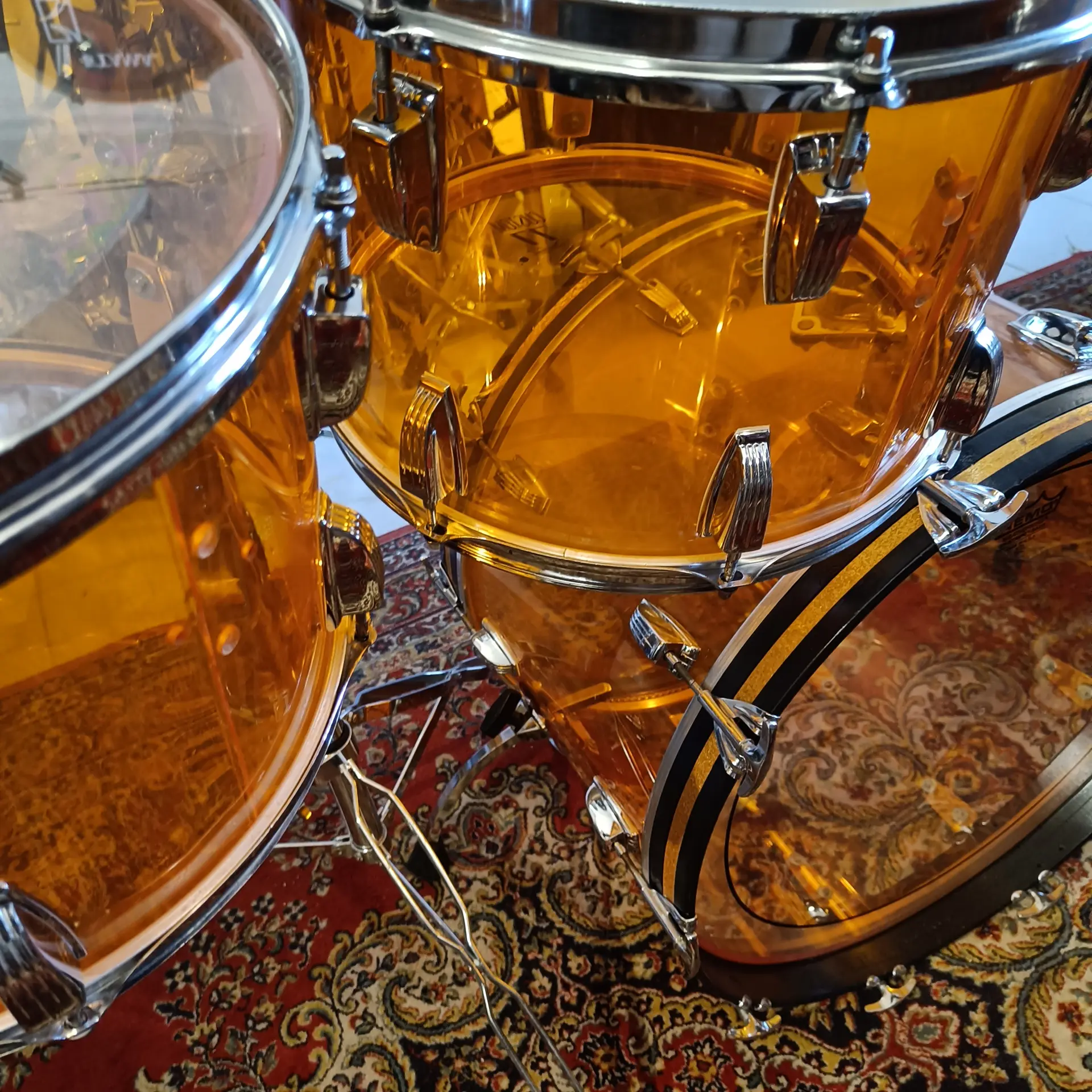 Ludwig Vistalite Amber 22"x14" 13"x9" 14"x10" 18"x16" - Image 10