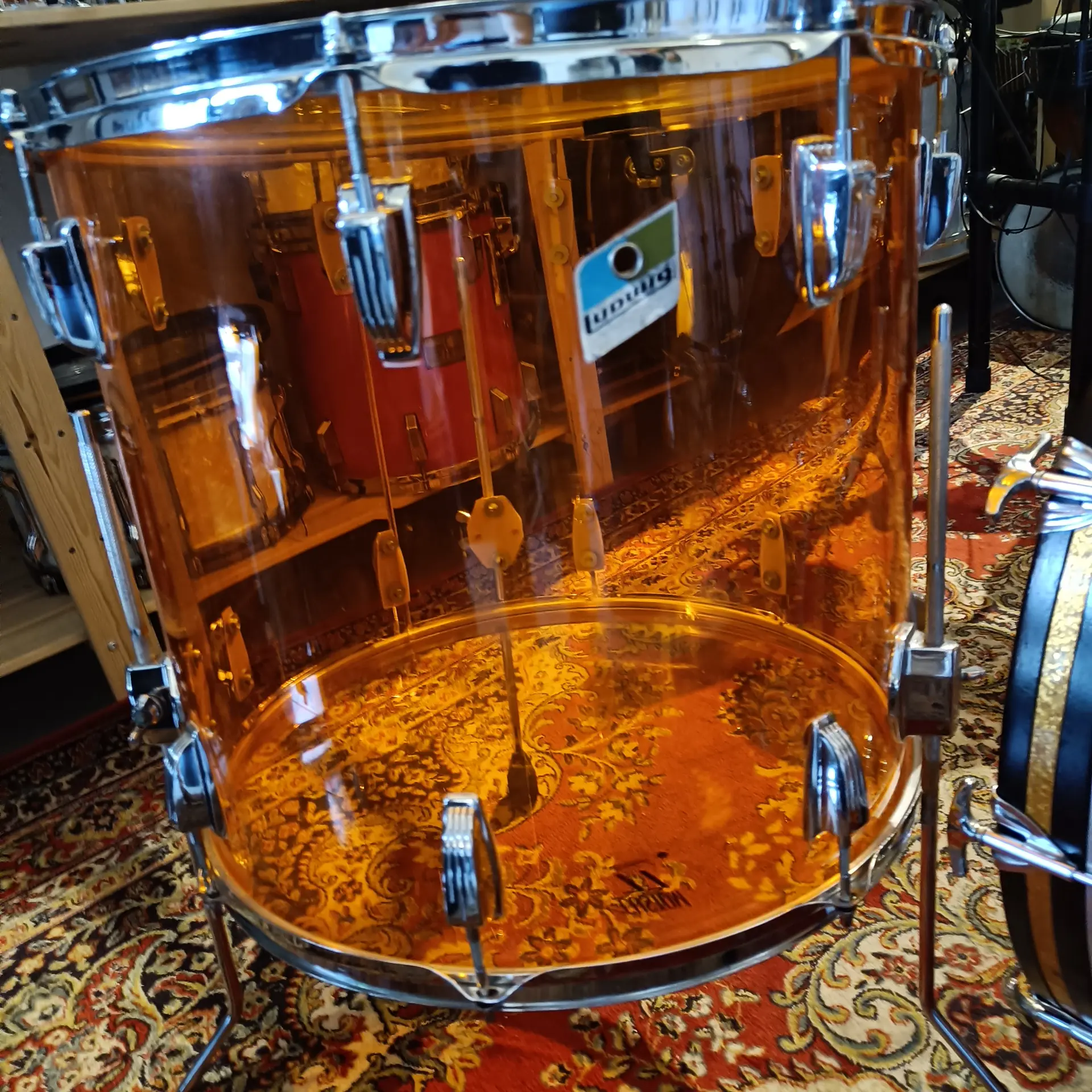 Ludwig Vistalite Amber 22"x14" 13"x9" 14"x10" 18"x16" - Image 3