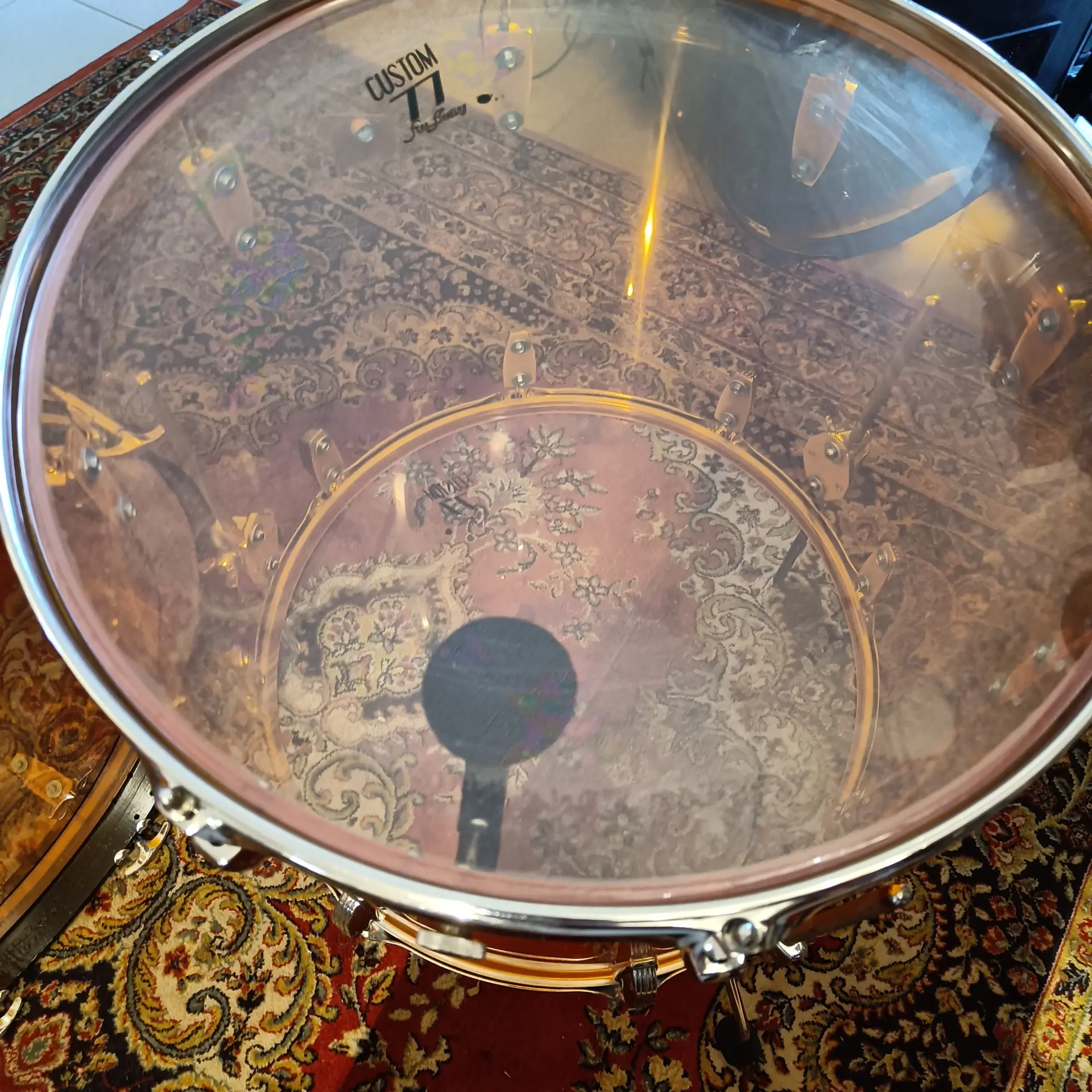 Ludwig Vistalite Amber 22"x14" 13"x9" 14"x10" 18"x16" - Image 8