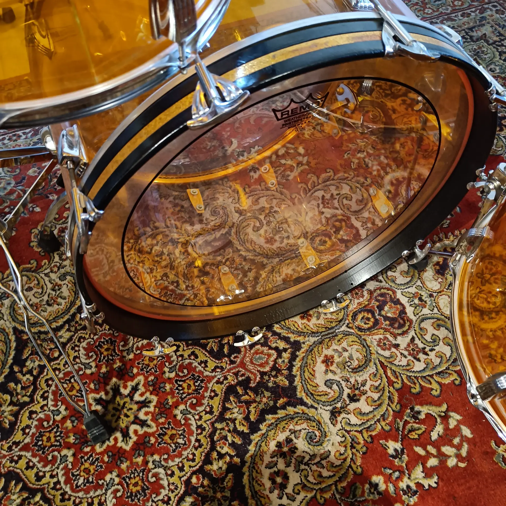 Ludwig Vistalite Amber 22"x14" 13"x9" 14"x10" 18"x16" - Image 9