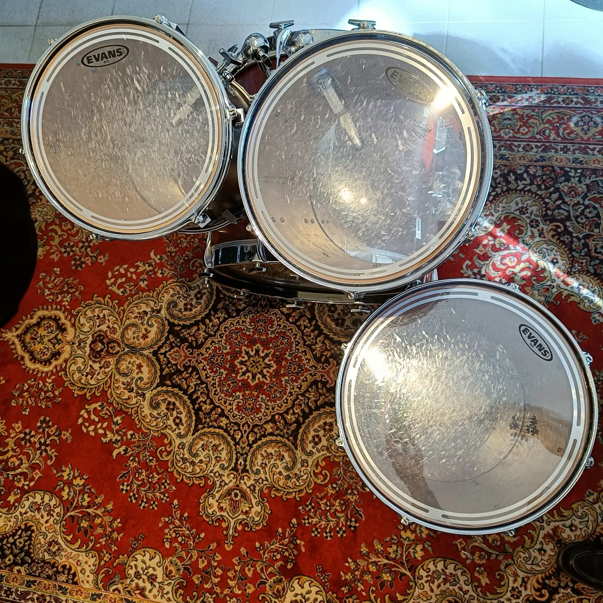 Sonor Phonic Plus Mahogany Veneer 22x18 12x12 13x13 16x18 – Image 7