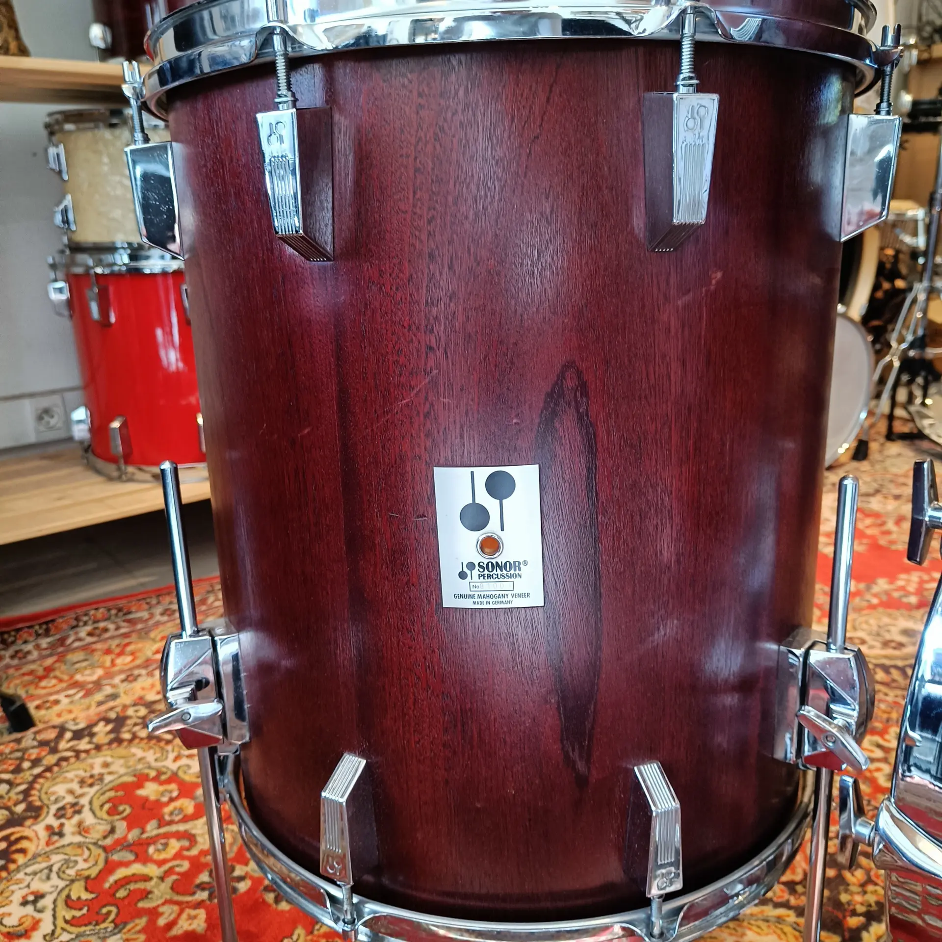 Sonor Phonic Plus Mahogany Veneer 22x18 12x12 13x13 16x18 – Image 6