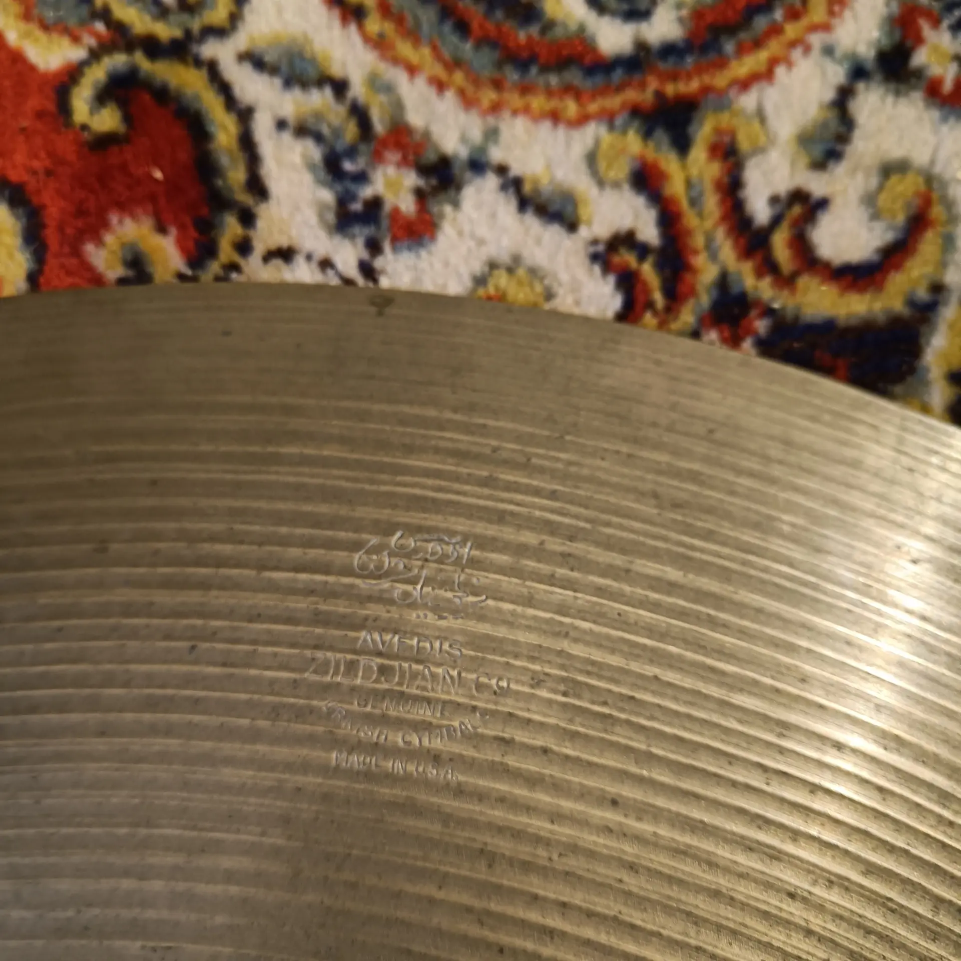 Zildjian Avedis Ride 22" Vintage (6 rivets) – Image 2