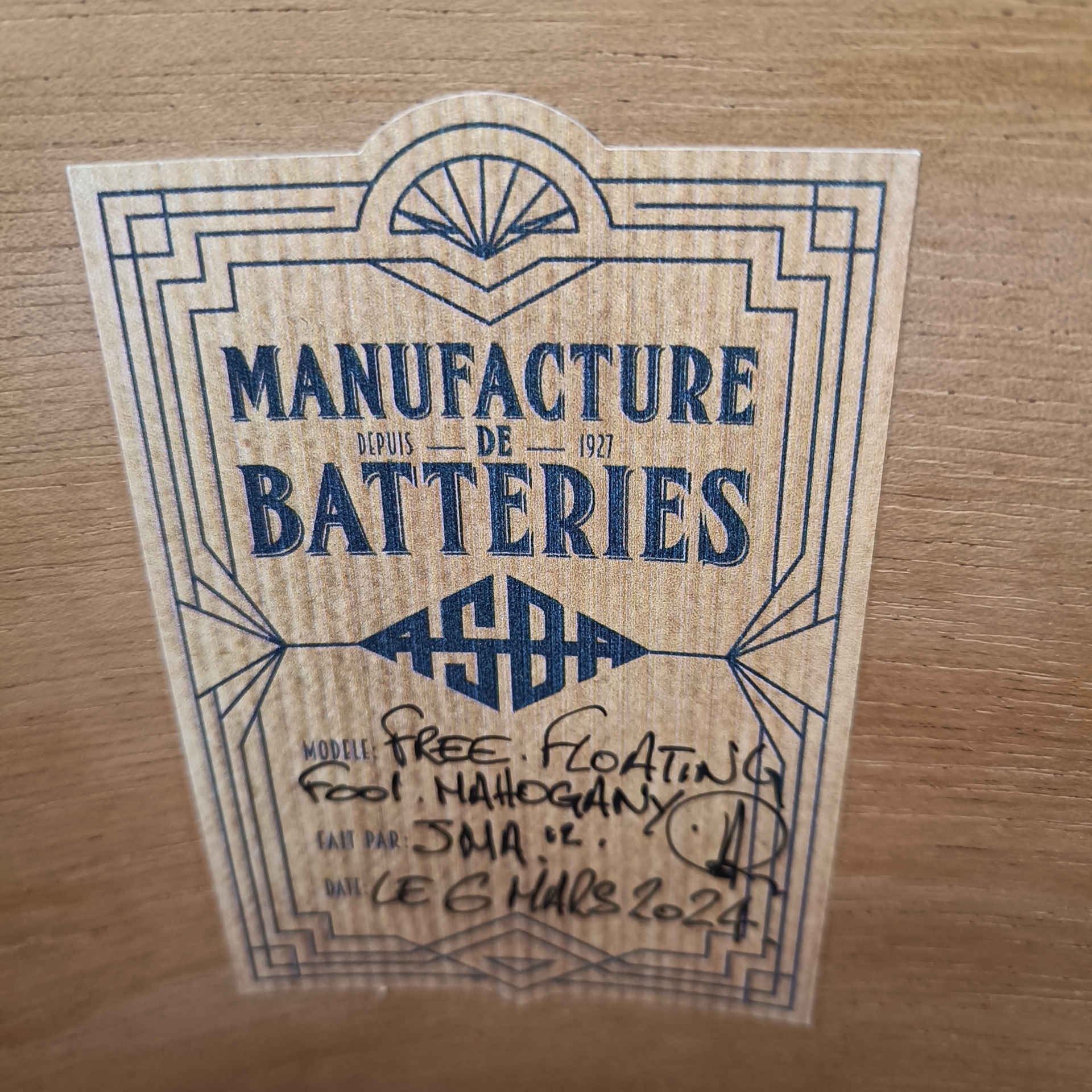 Asba Mahogany Free Floating 14"x8,5" – Image 9