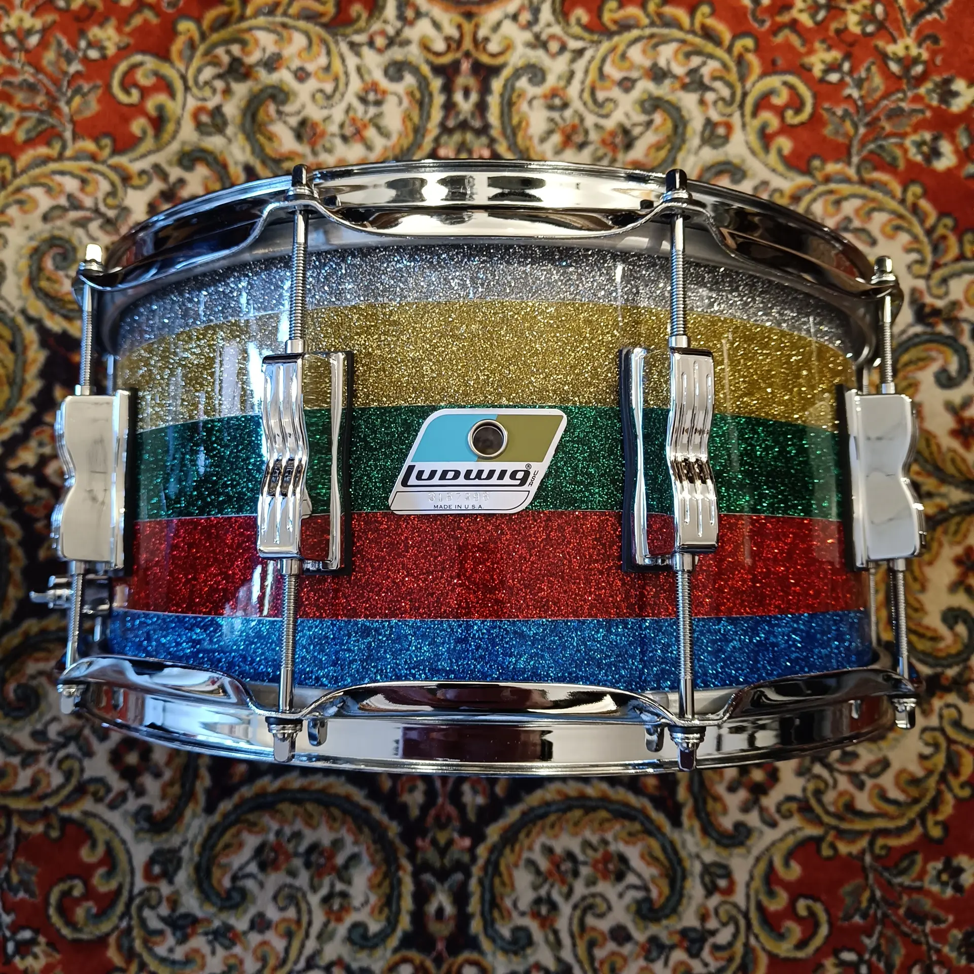 Ludwig Vistalite Salesman Sparkle 50th Anniversary 14x6,5