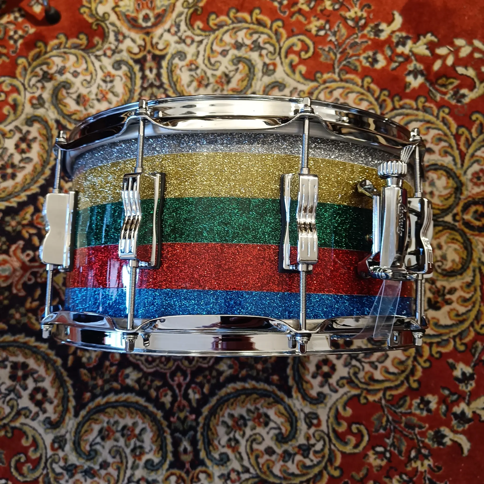 Ludwig Vistalite Salesman Sparkle 50th Anniversary 14"x6,5" – Image 3