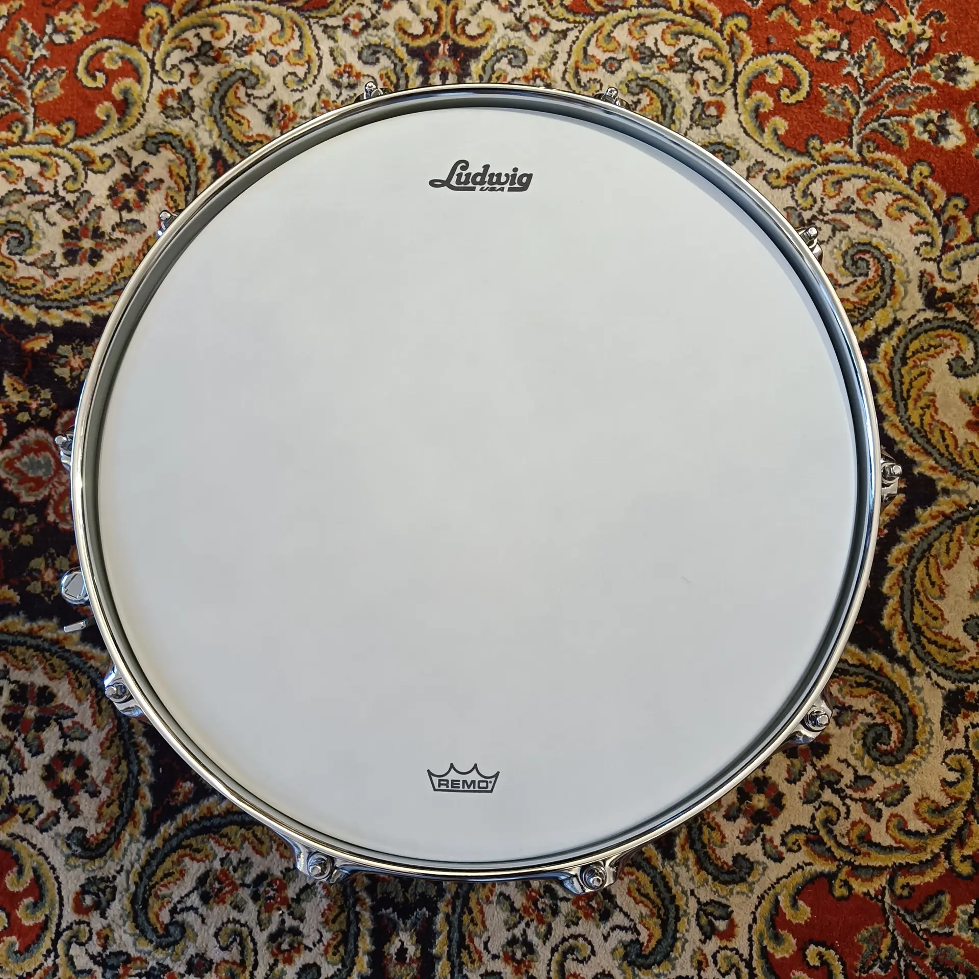 Ludwig Vistalite Salesman Sparkle 50th Anniversary 14"x6,5" – Image 5