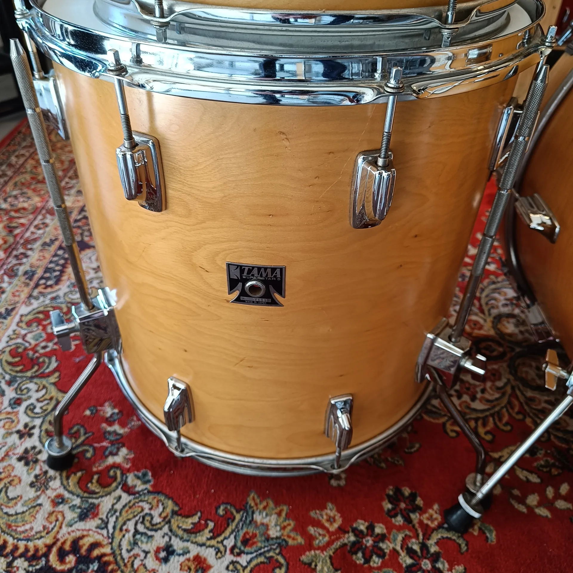Tama Superstar 22" 12" 13"16" Natural Maple Made in Japan – Image 3