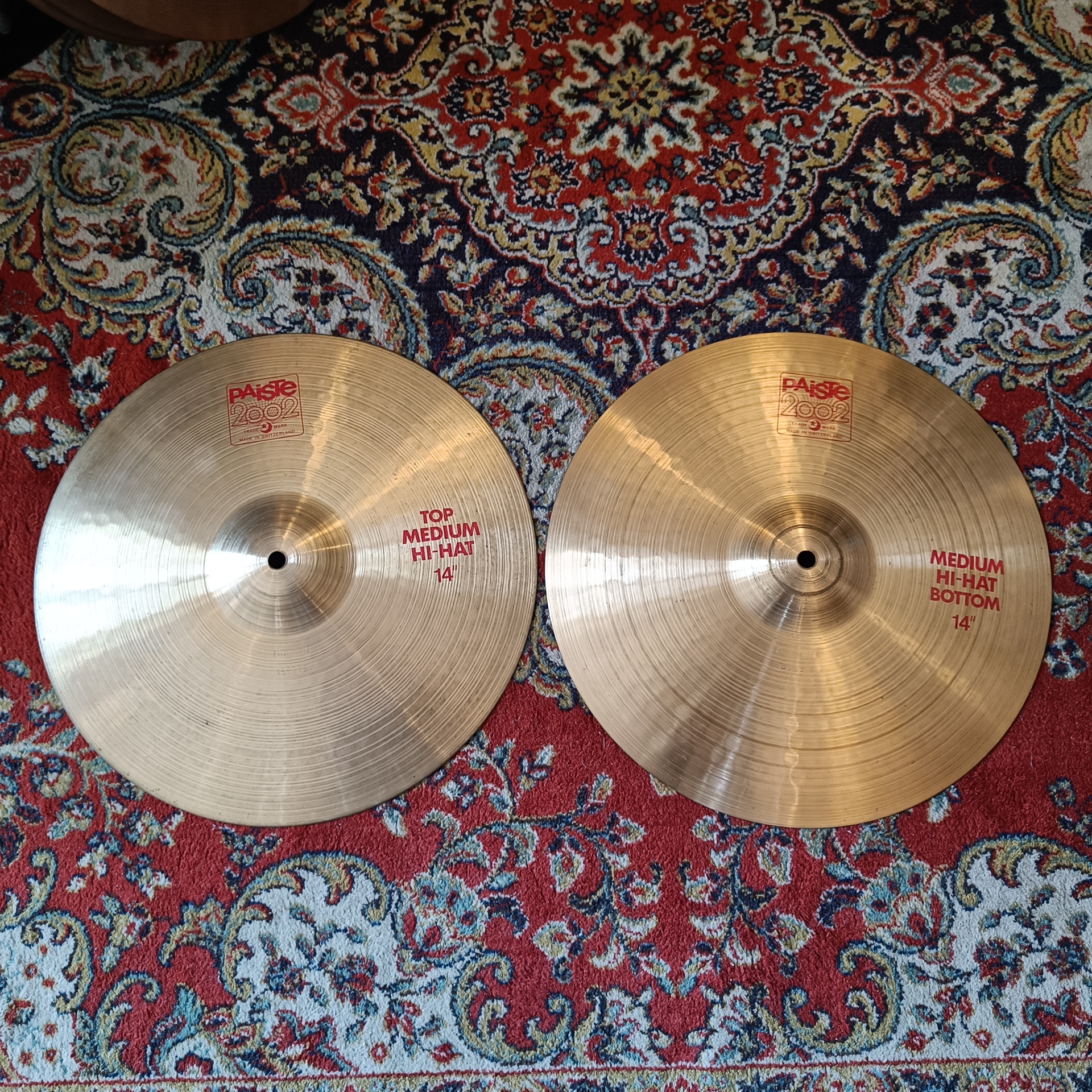 Paiste 2002 Medium Hi Hat 14 Vintage 1981