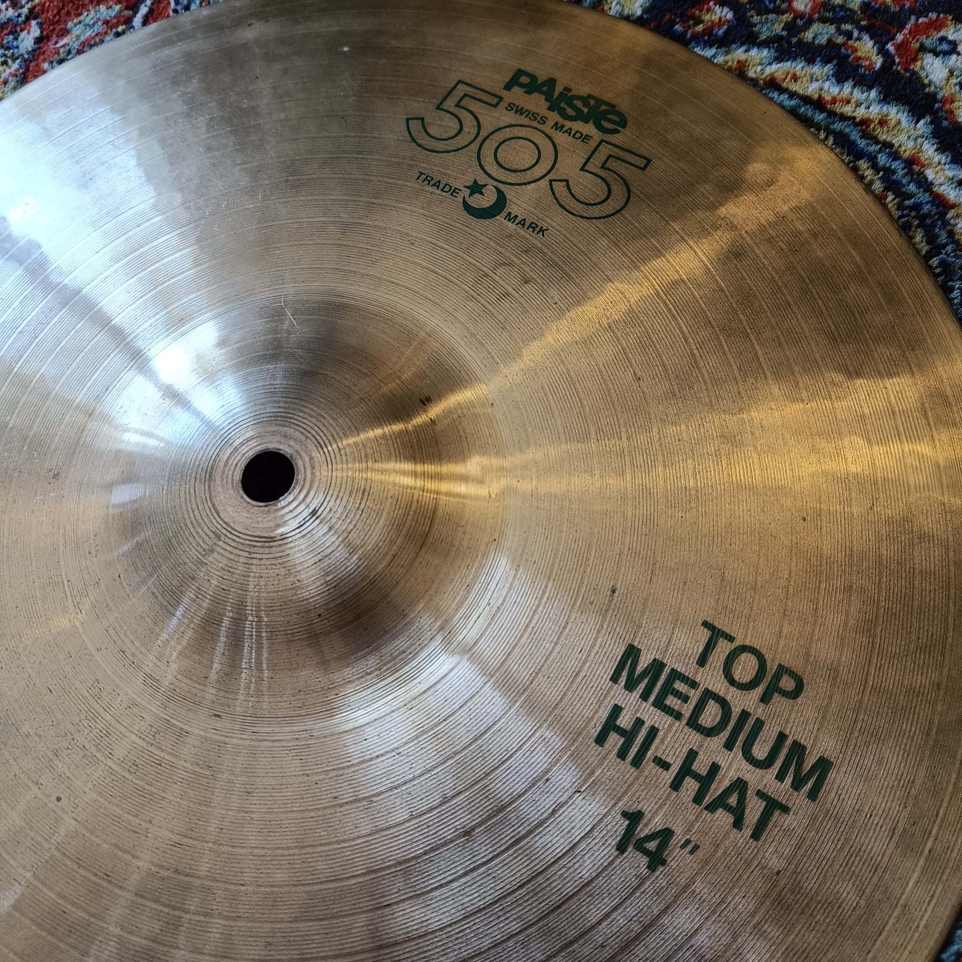 Paiste 505 Hi Hat 14" Vintage 1985 - Image 2
