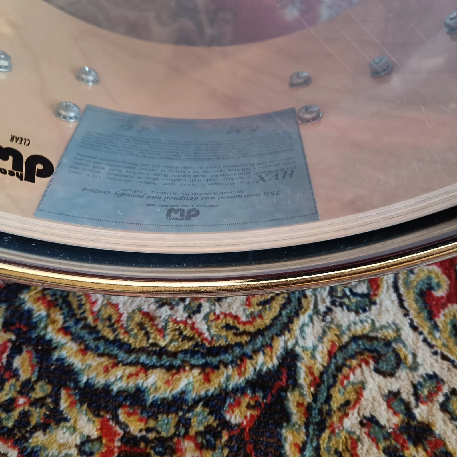 DW Performance HVX 14"x6,5" Charcoal Metallic Hard Satin Lacquer – Image 6