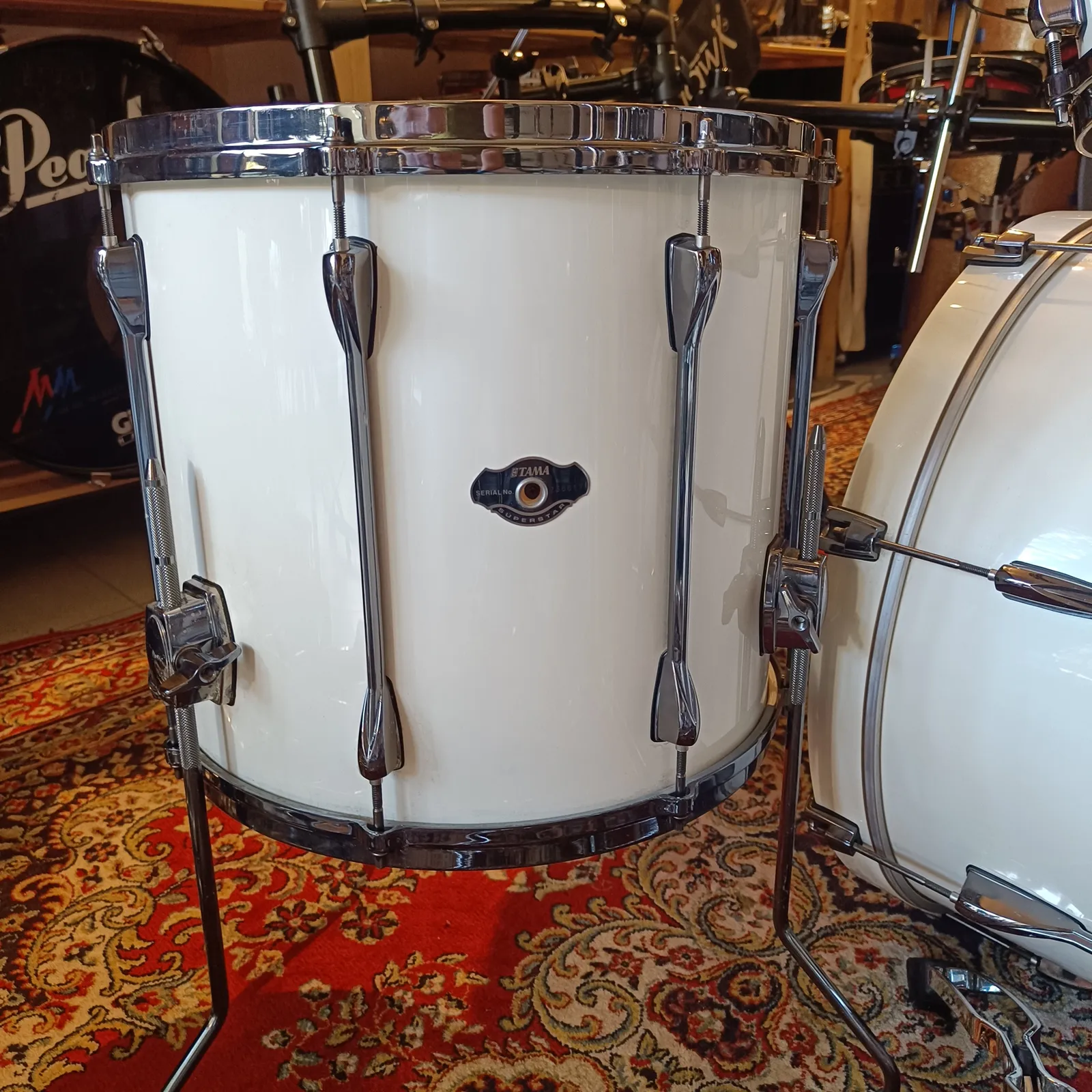 Tama-Superstar Hyperdrive Custom 22"x 20" 10"x 6,5 12"x 7" 16"x 14" White – Image 5