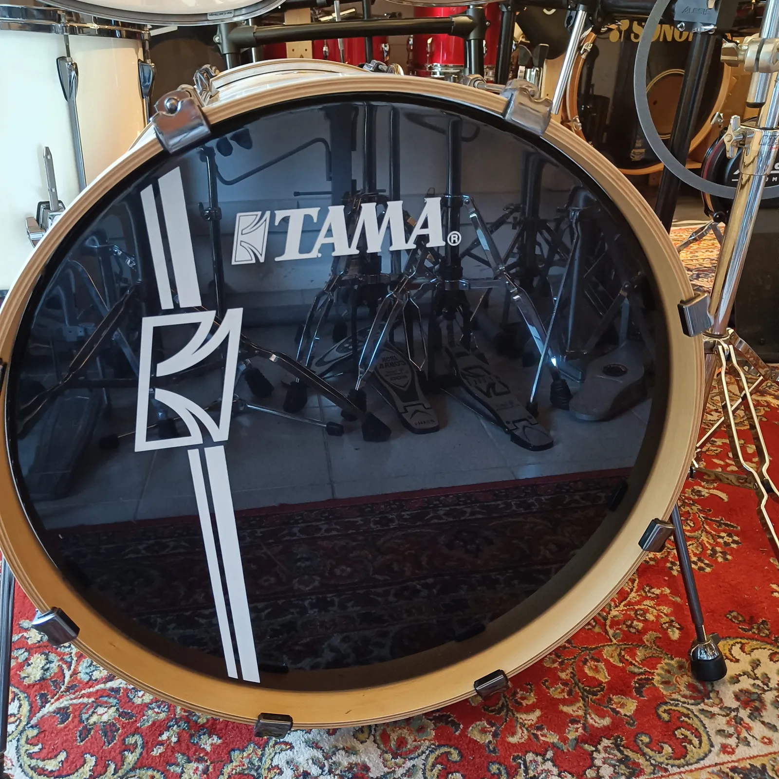 Tama-Superstar Hyperdrive Custom 22"x 20" 10"x 6,5 12"x 7" 16"x 14" White – Image 4