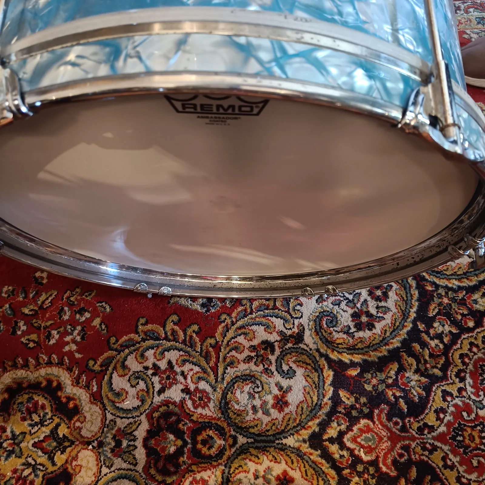 Grosse Caisse Blue Diamond Pearl 18"x12" – Image 5