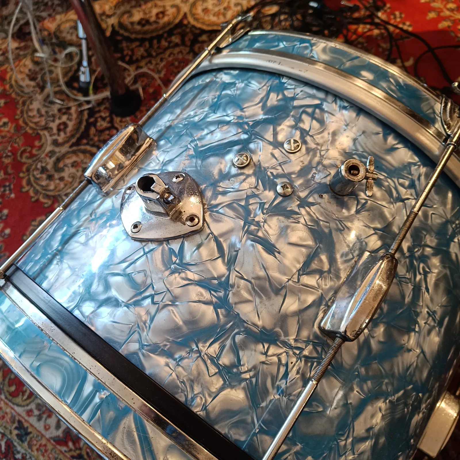 Grosse Caisse Blue Diamond Pearl 18"x12" – Image 2