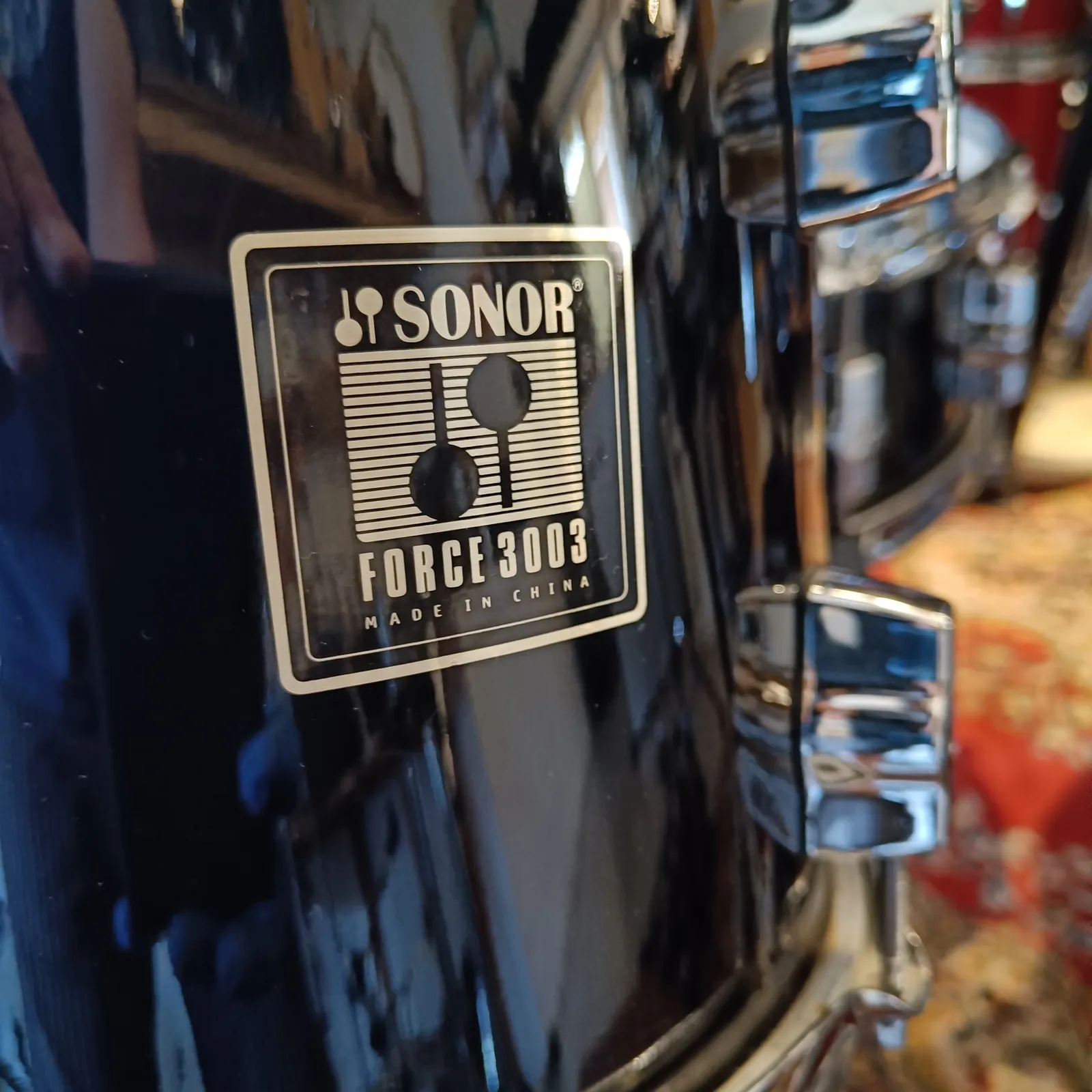 Sonor Force 3003 20"x17" 10"x9" 12"x10" 14"x14"TB + caisse claire 14"x5,5" Black – Image 10