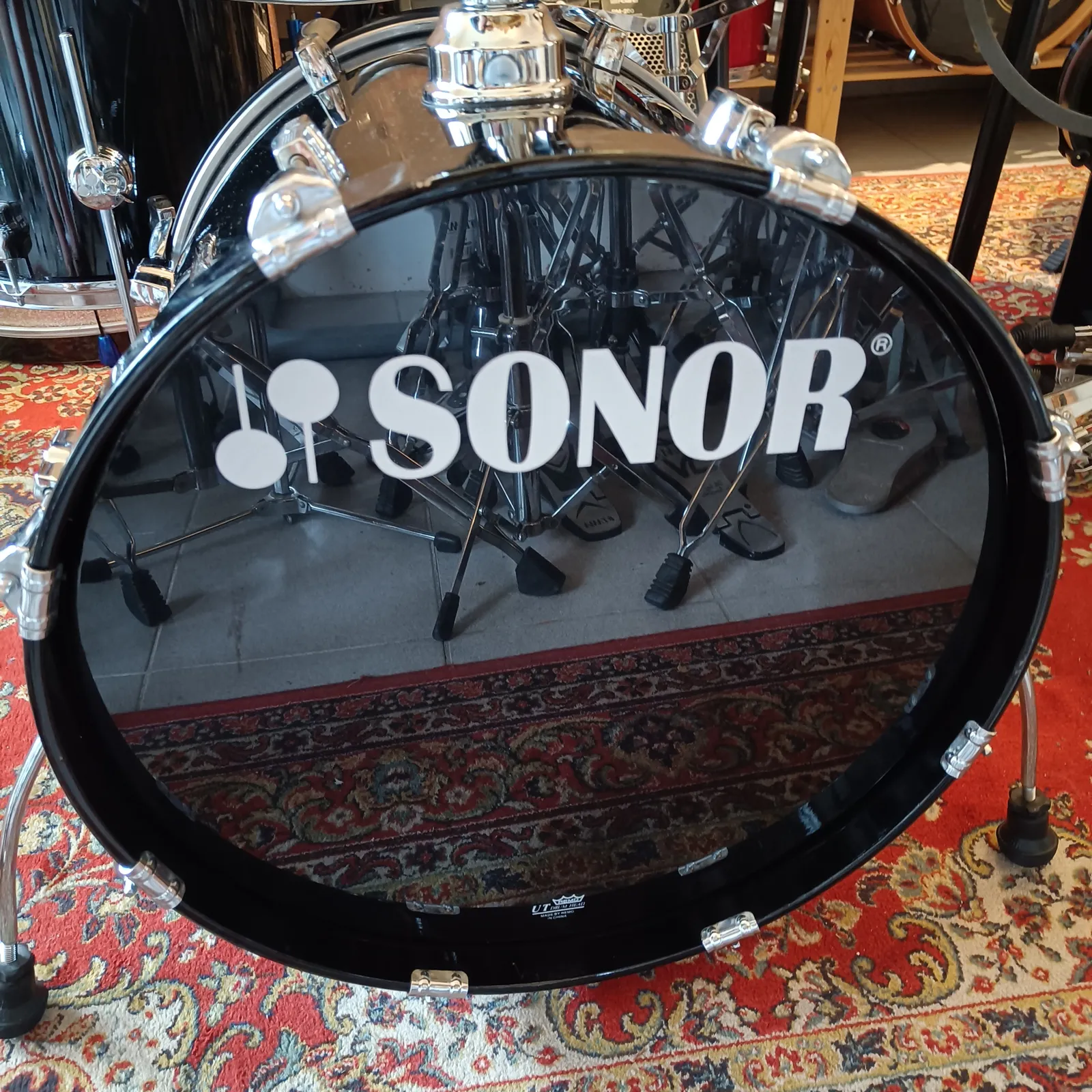 Sonor Force 3003 20"x17" 10"x9" 12"x10" 14"x14"TB + caisse claire 14"x5,5" Black – Image 6