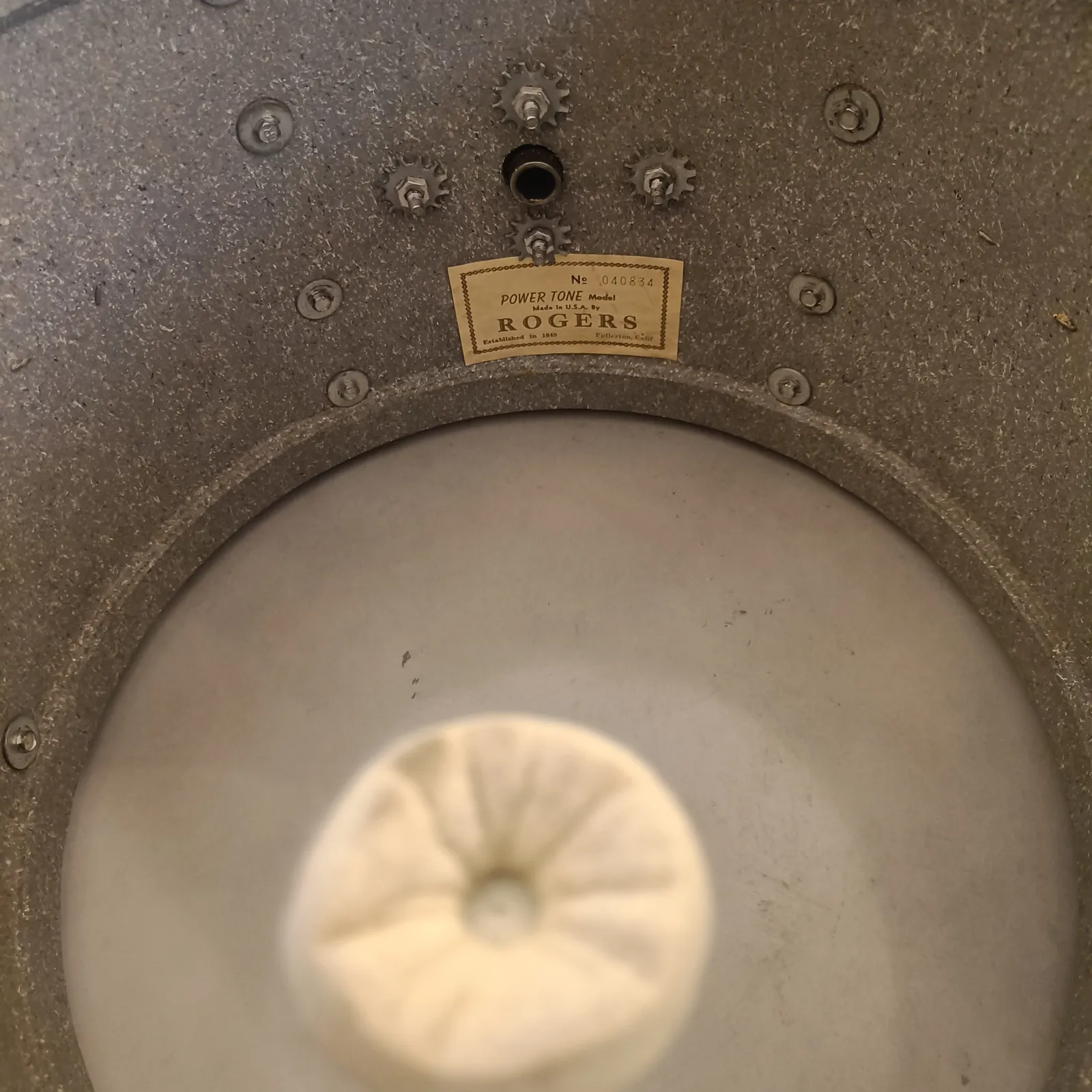 Rogers Tom 13"x9" White Marine Pearl Vintage 70's – Image 6