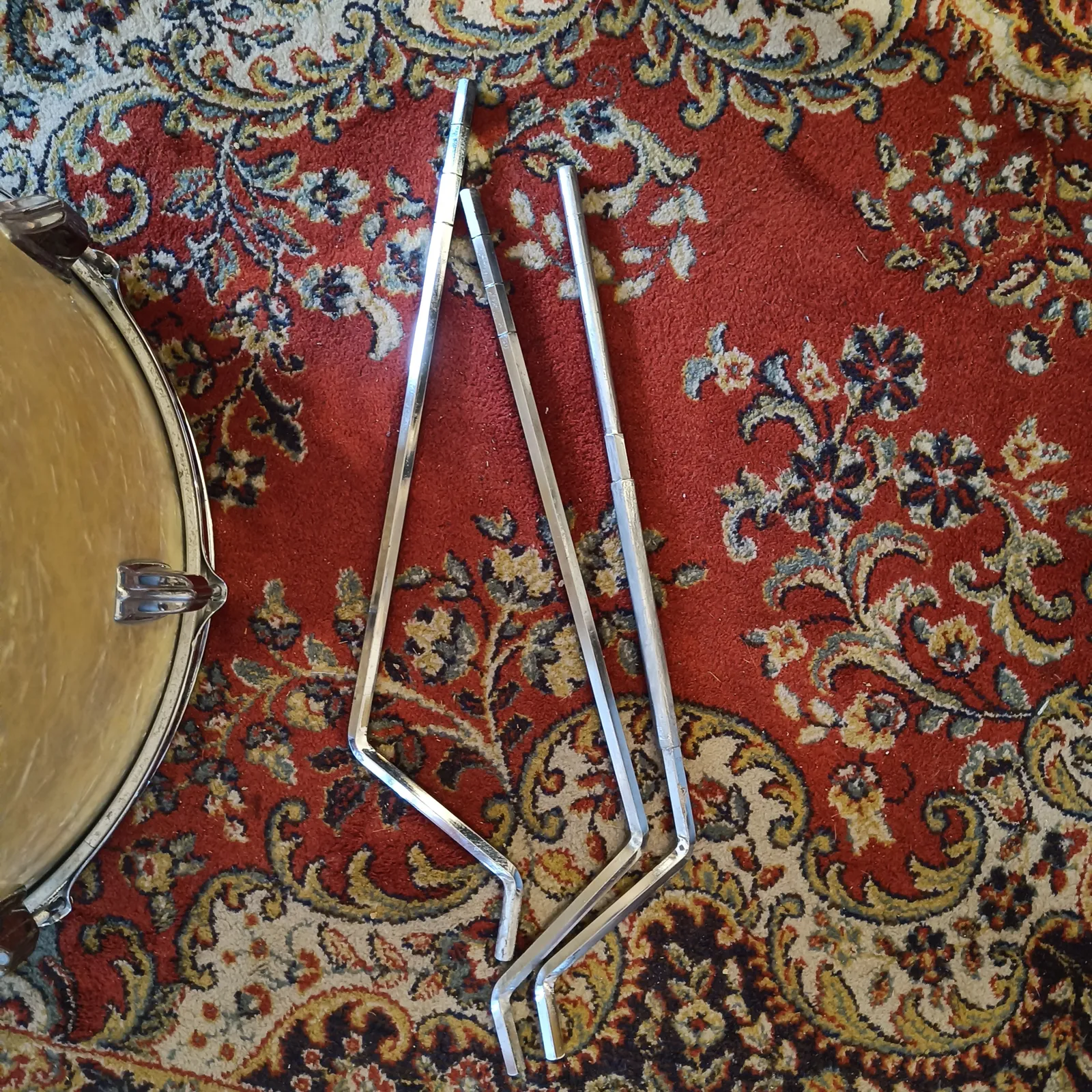 Rogers 16"x16" Floor Tom White Marine Pearl Vintage 70's – Image 7