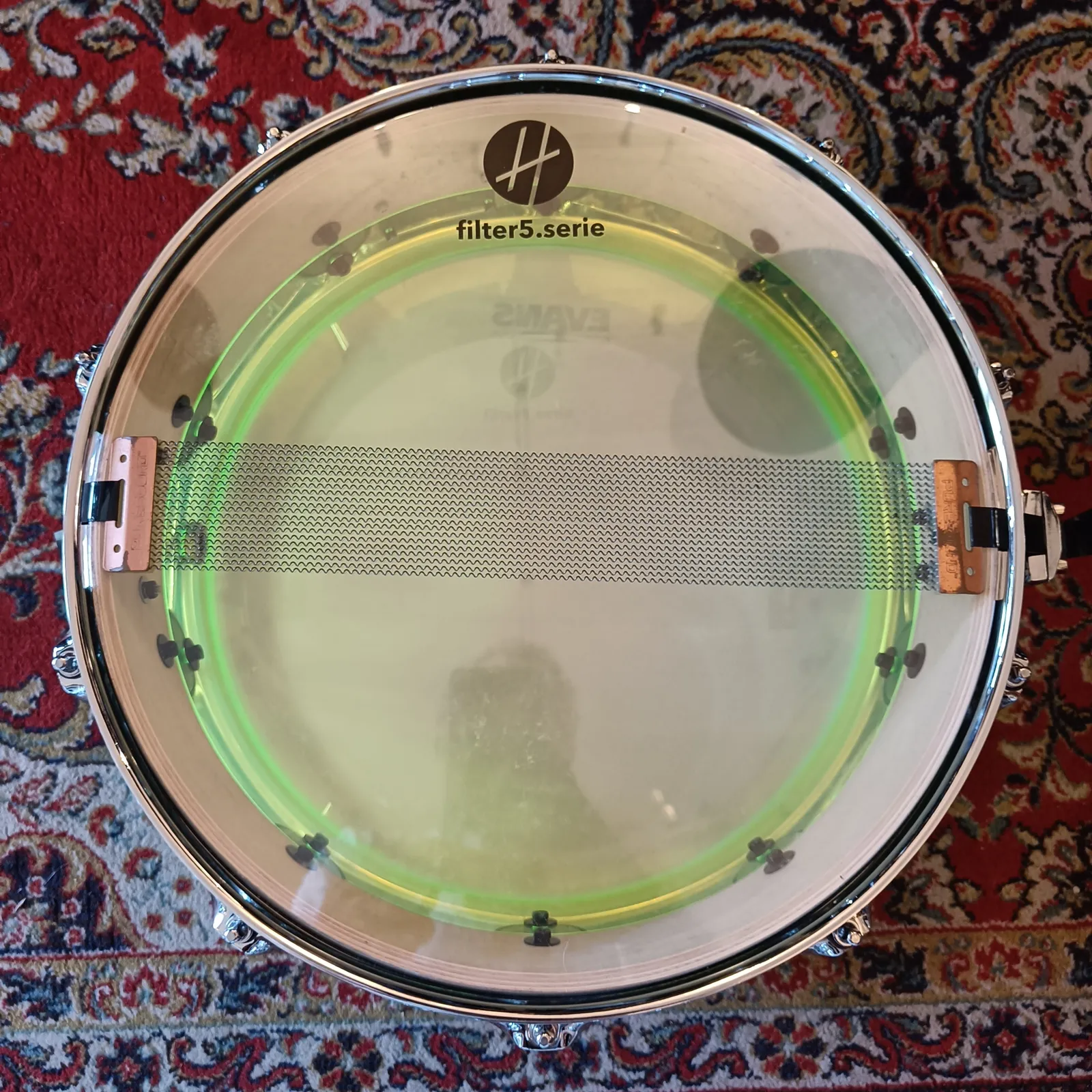 DMJ Custom Drums Girona 14"x5,5" Acrylic/Maple Hybrid – Image 7