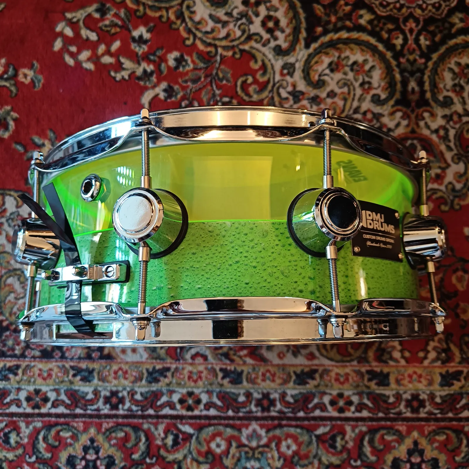 DMJ Custom Drums Girona 14"x5,5" Acrylic/Maple Hybrid – Image 5
