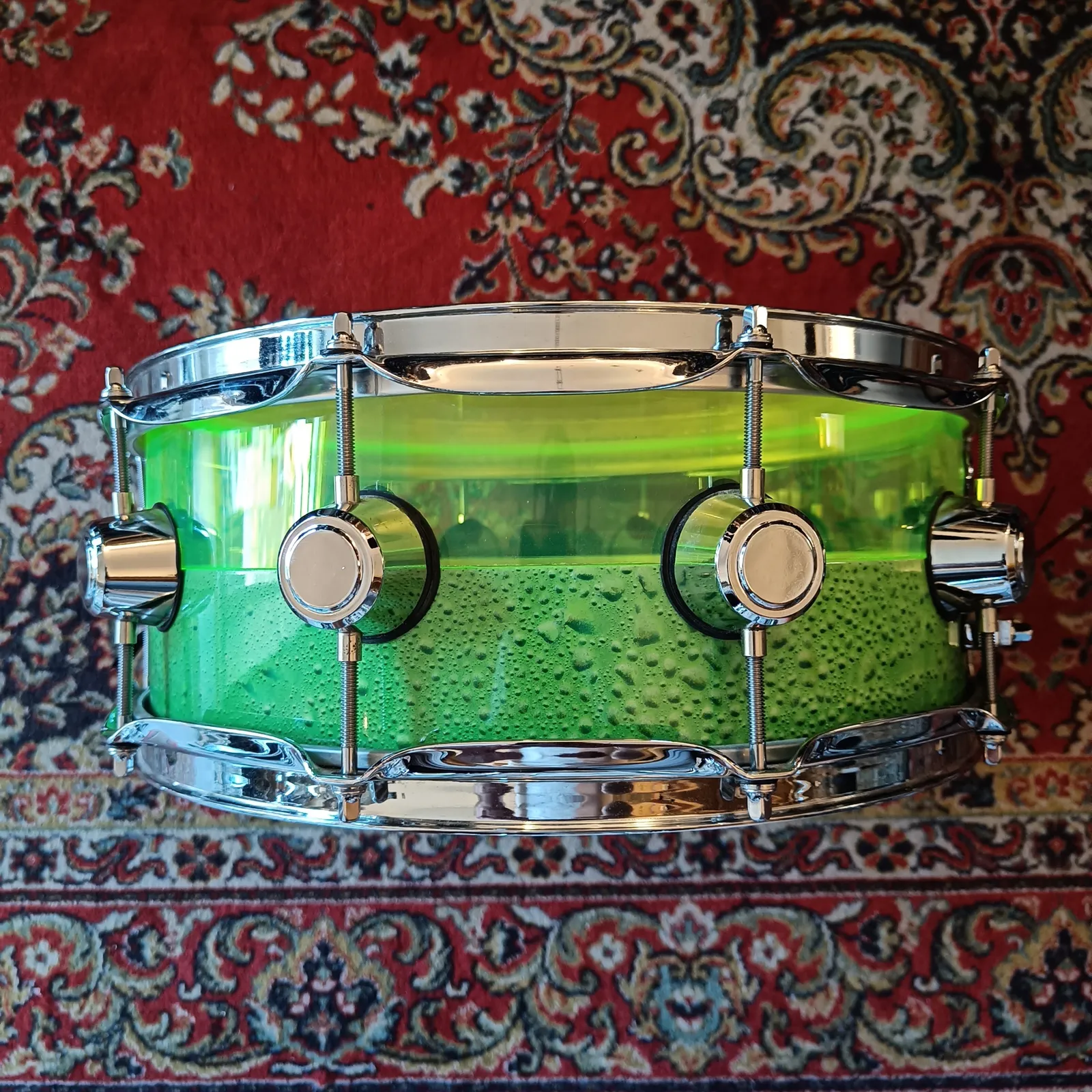 DMJ Custom Drums Girona 14"x5,5" Acrylic/Maple Hybrid – Image 4