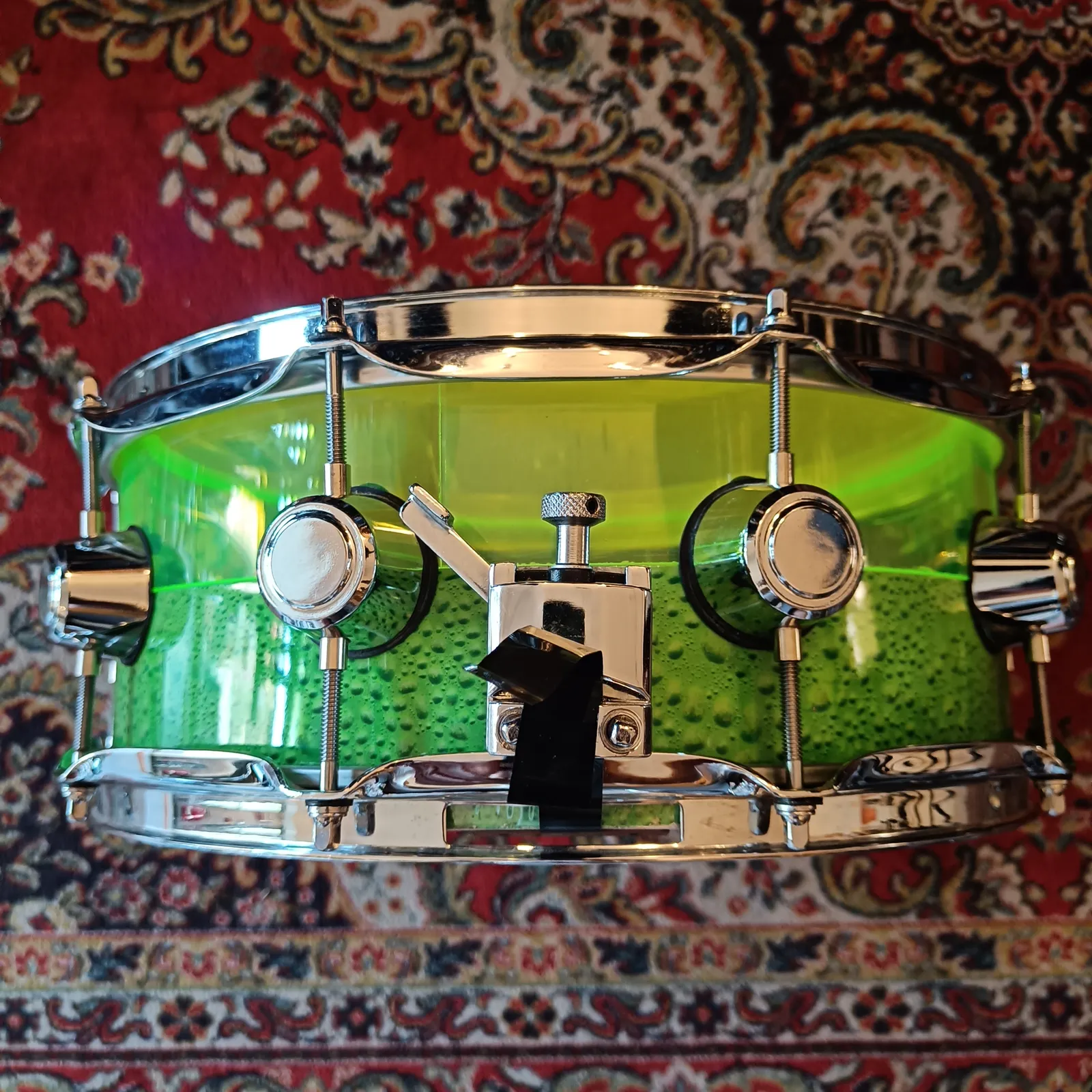 DMJ Custom Drums Girona 14"x5,5" Acrylic/Maple Hybrid – Image 3