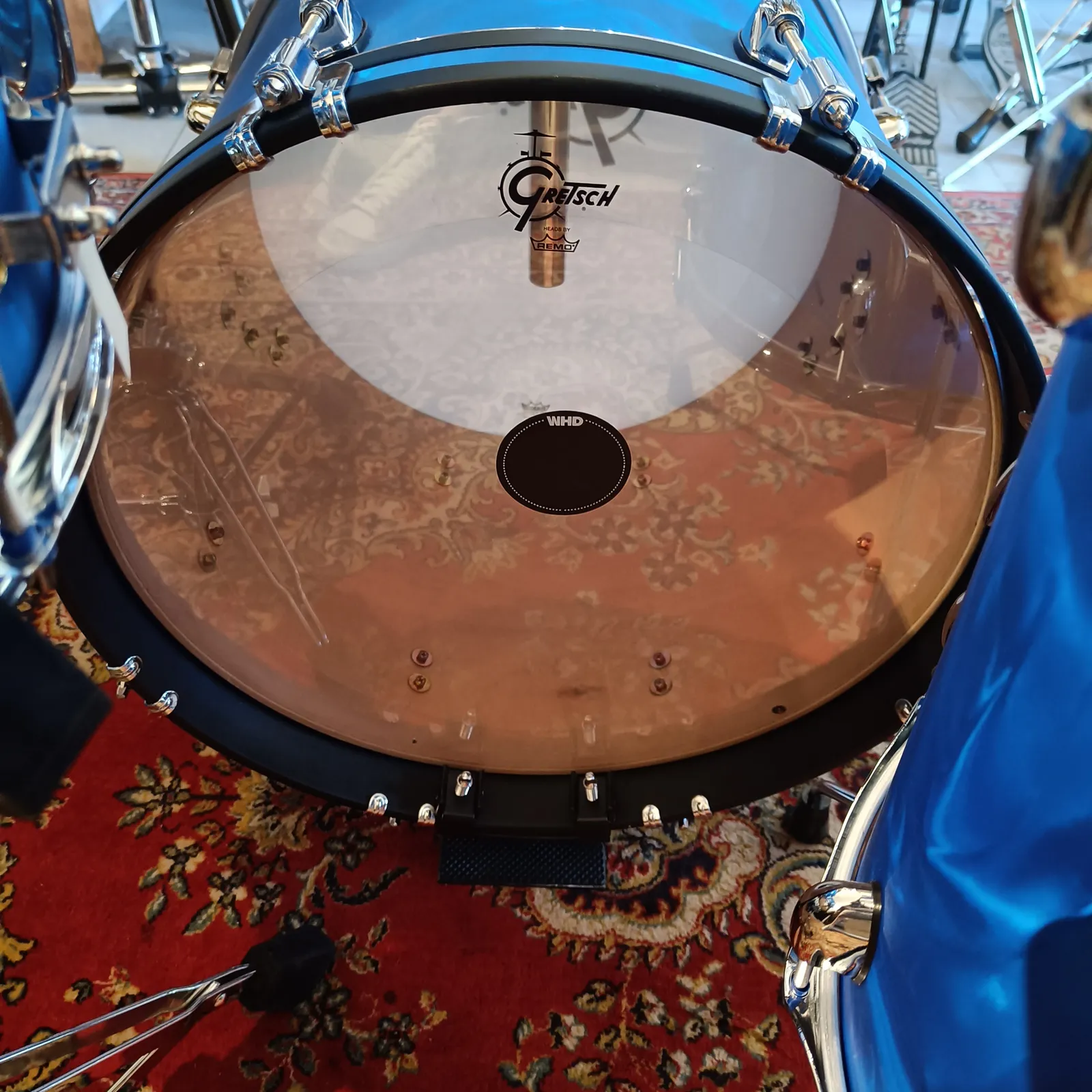 Gretsch Catalina Club Jazz Blue Satin Flame Ltd 18"x14" 12"x8" 14"x14" + CC 14"x5,5" – Image 7
