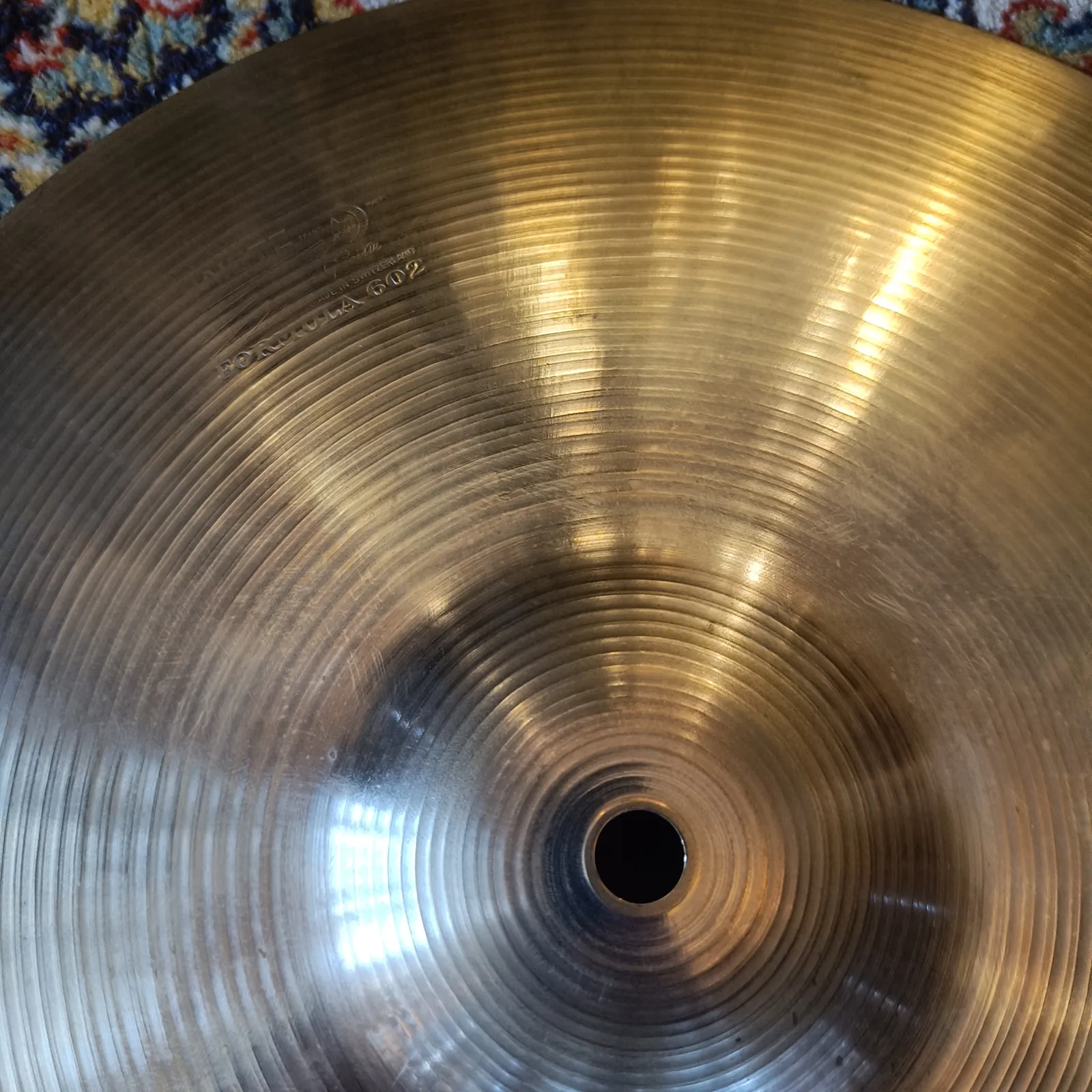 Paiste Formula 602 Hi Hat 13" Pre Serial 60's – Image 3