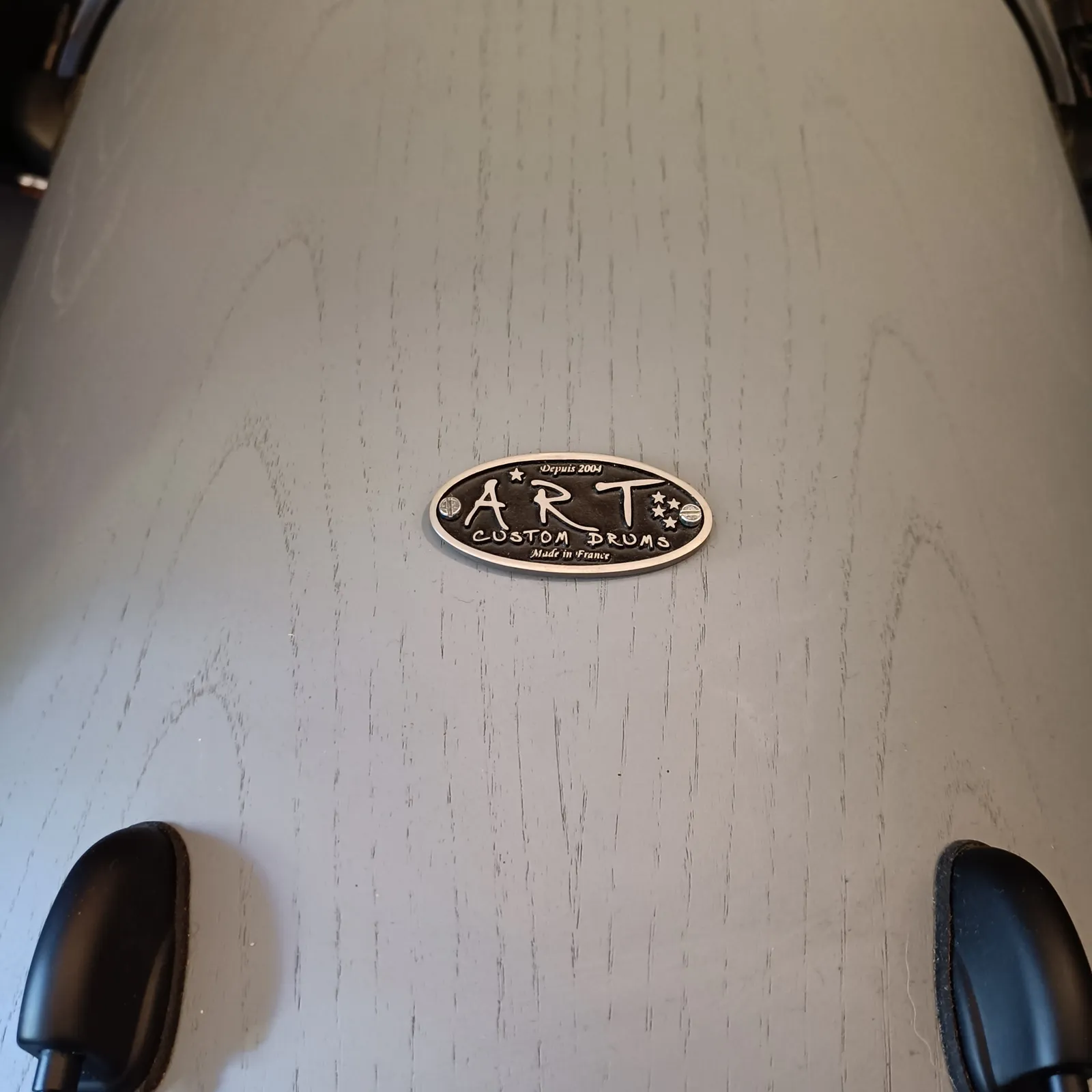 Art Custom Drums 8"x7" 10"x7" 12"x8" 14"x12" 16"x14" 22"x20" Chestnut Medium Matte Grey – Image 2