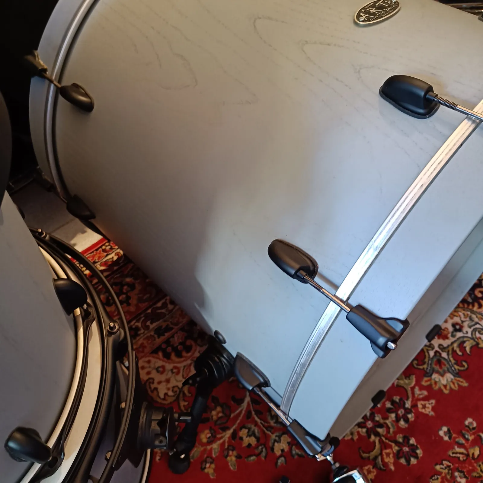 Art Custom Drums 8"x7" 10"x7" 12"x8" 14"x12" 16"x14" 22"x20" Chestnut Medium Matte Grey – Image 7