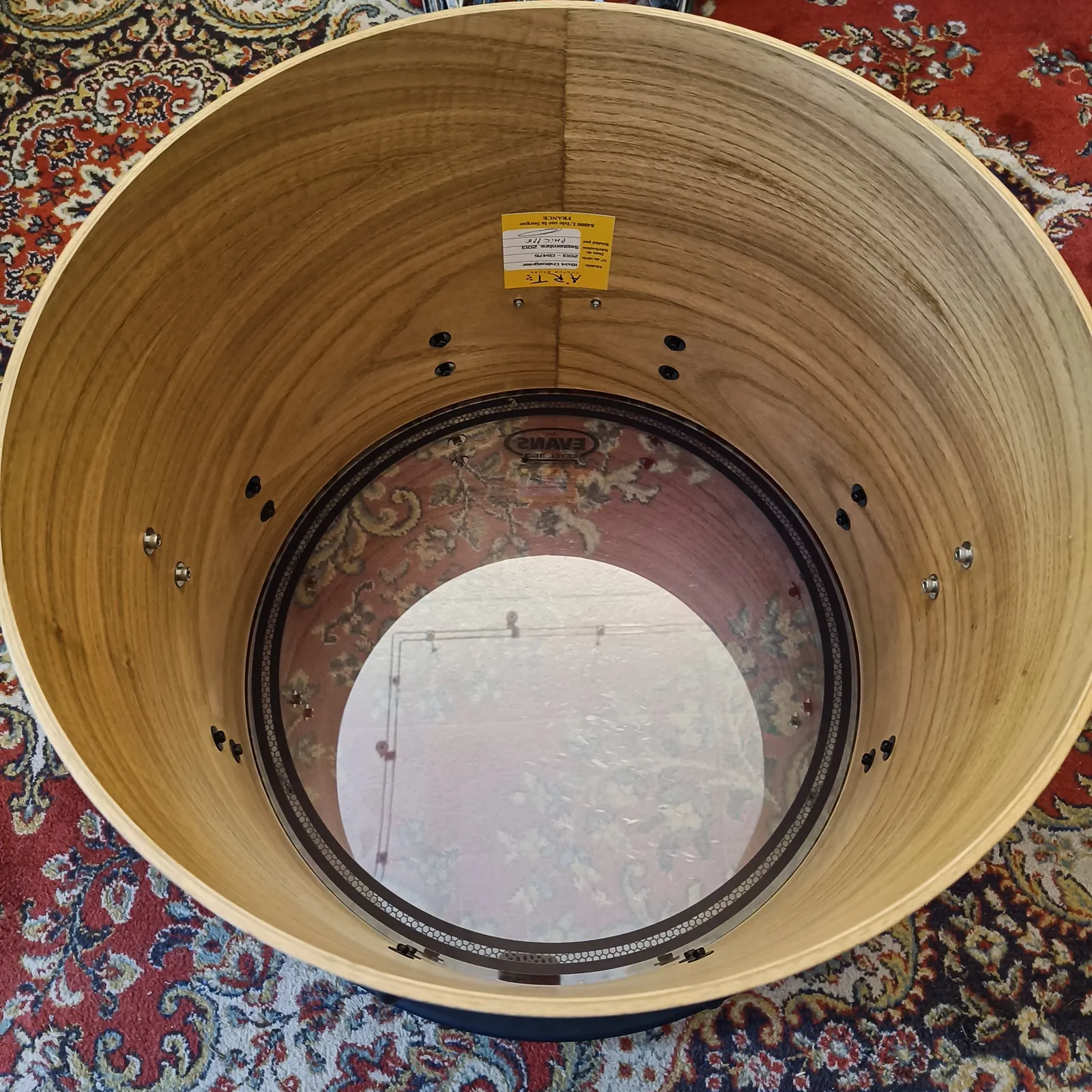 Art Custom Drums Gong Drum 18"x14" Chesnut Medium Matte Grey – Image 4