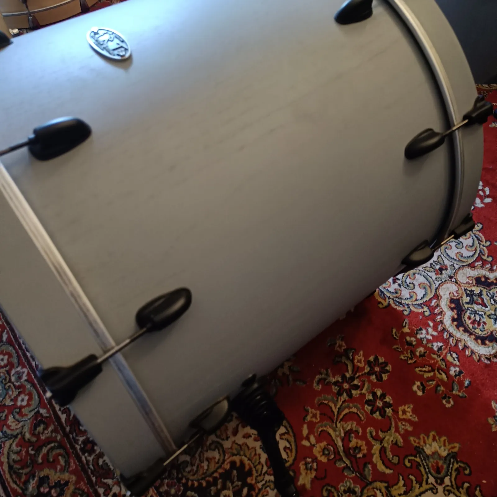 Art Custom Drums Grosse Caisse 22"x20" Chestnut Medium Matte Grey – Image 4