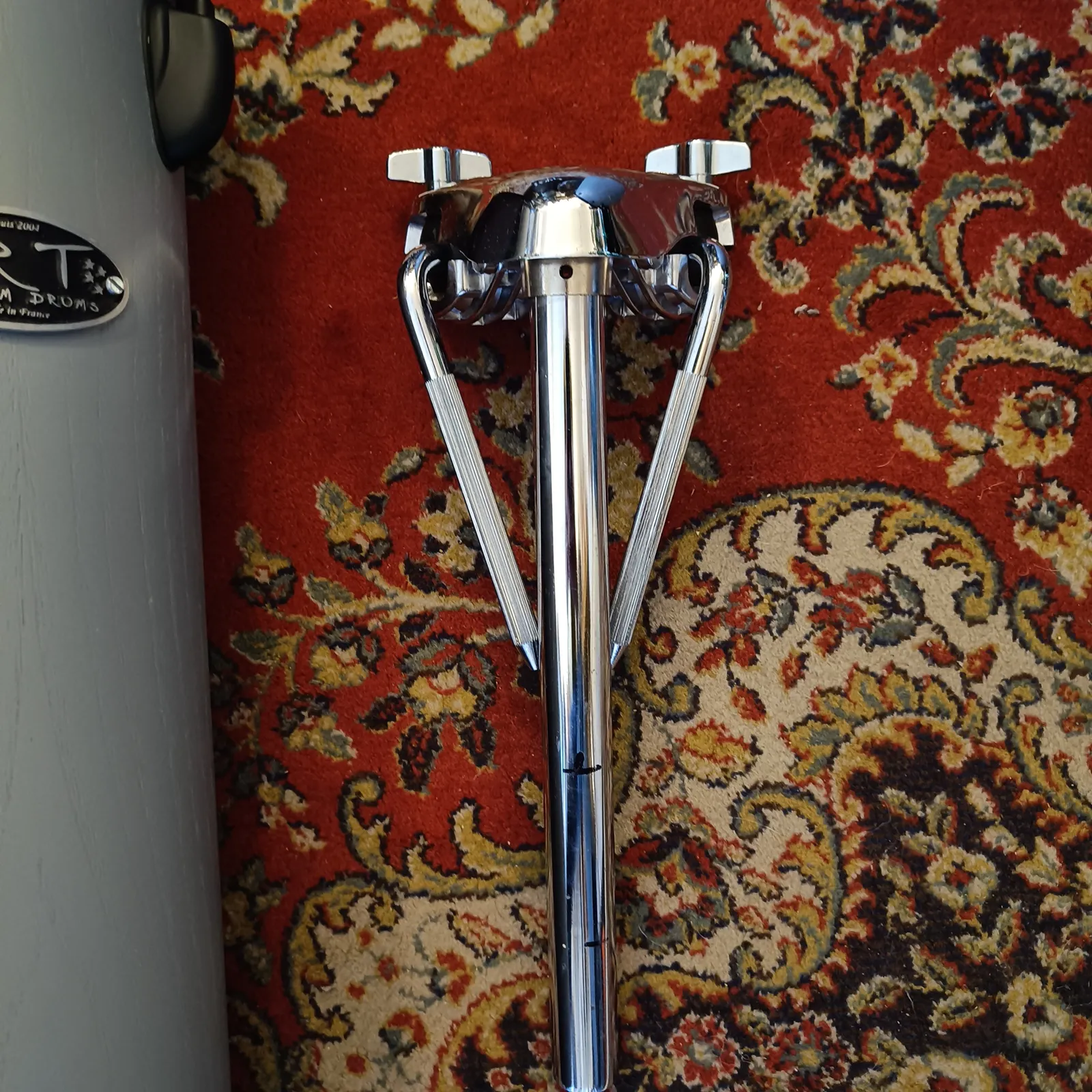 Art Custom Drums Octobans 6"x21" & 6"x17" Chesnut Medium Matte Grey – Image 4