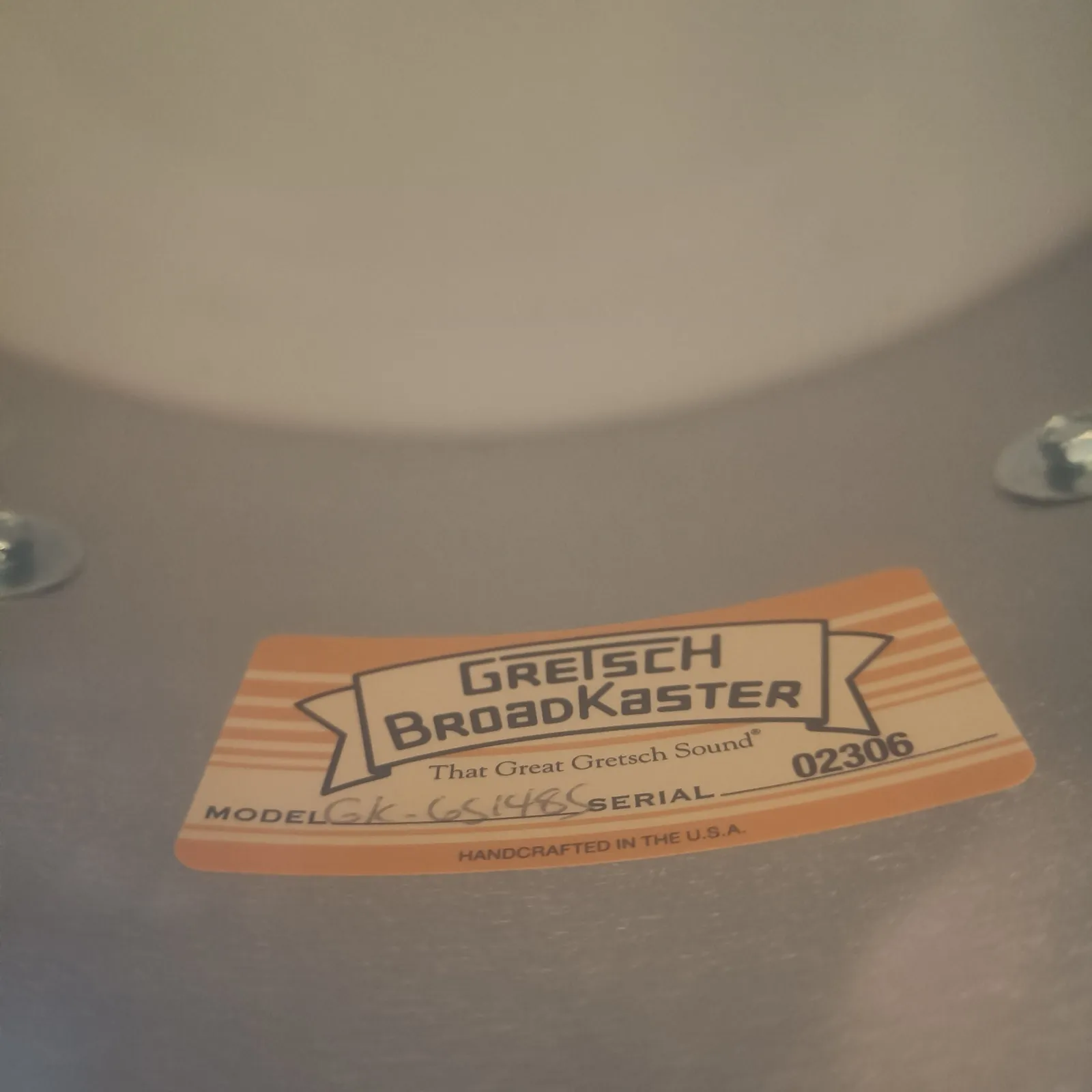 Gretsch Broadkaster 14"x6,5" Antique Pearl Ltd Edition – Image 9