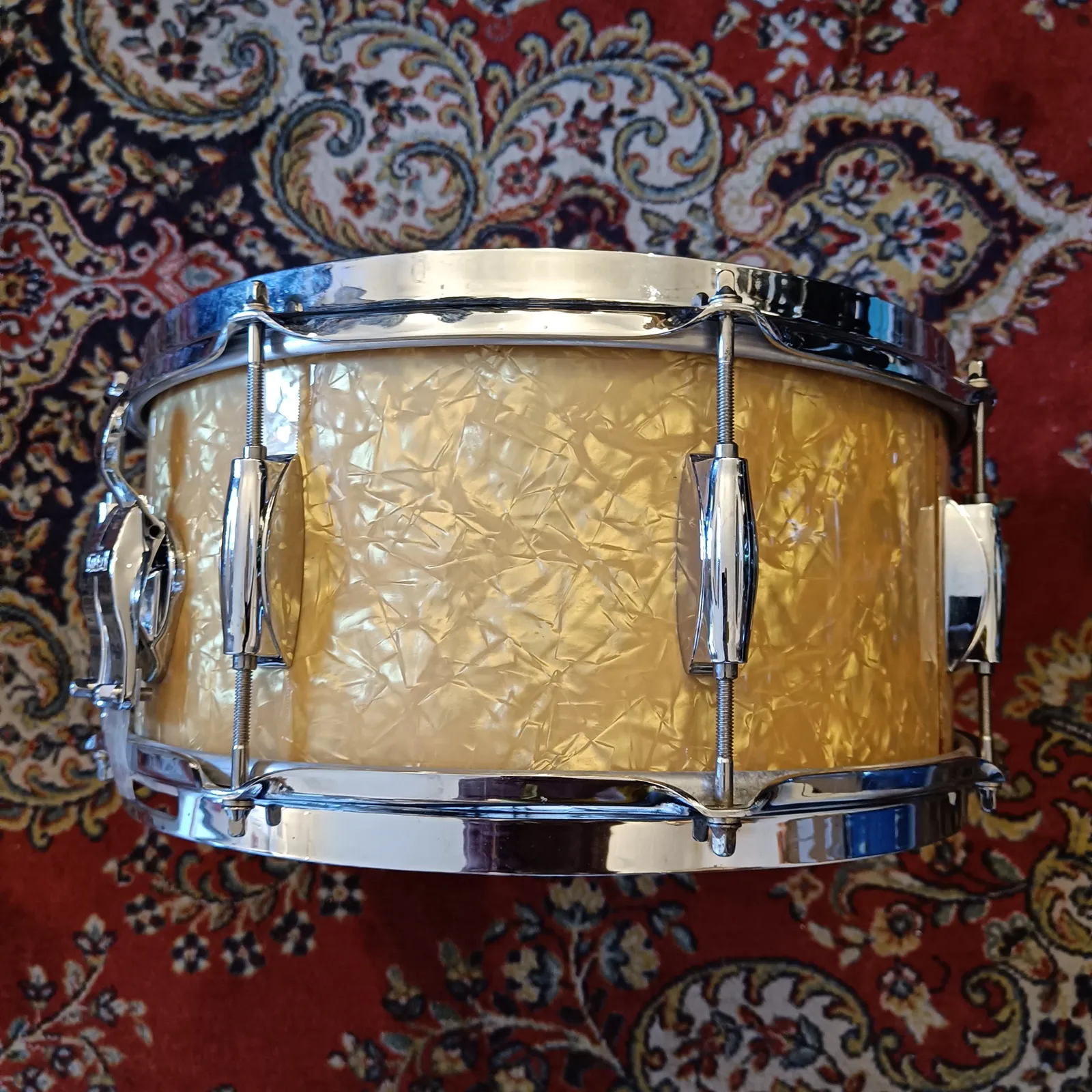 Gretsch Broadkaster 14"x6,5" Antique Pearl Ltd Edition – Image 4