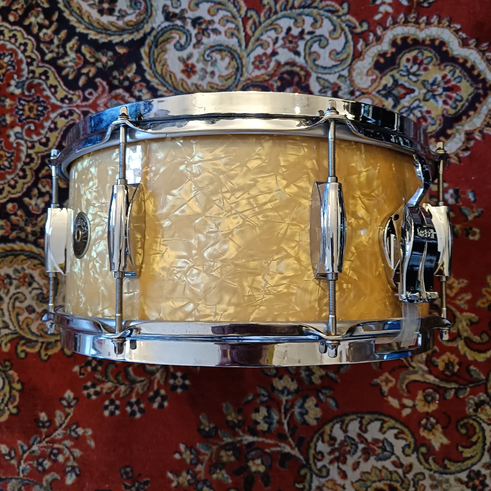 Gretsch Broadkaster 14"x6,5" Antique Pearl Ltd Edition – Image 3