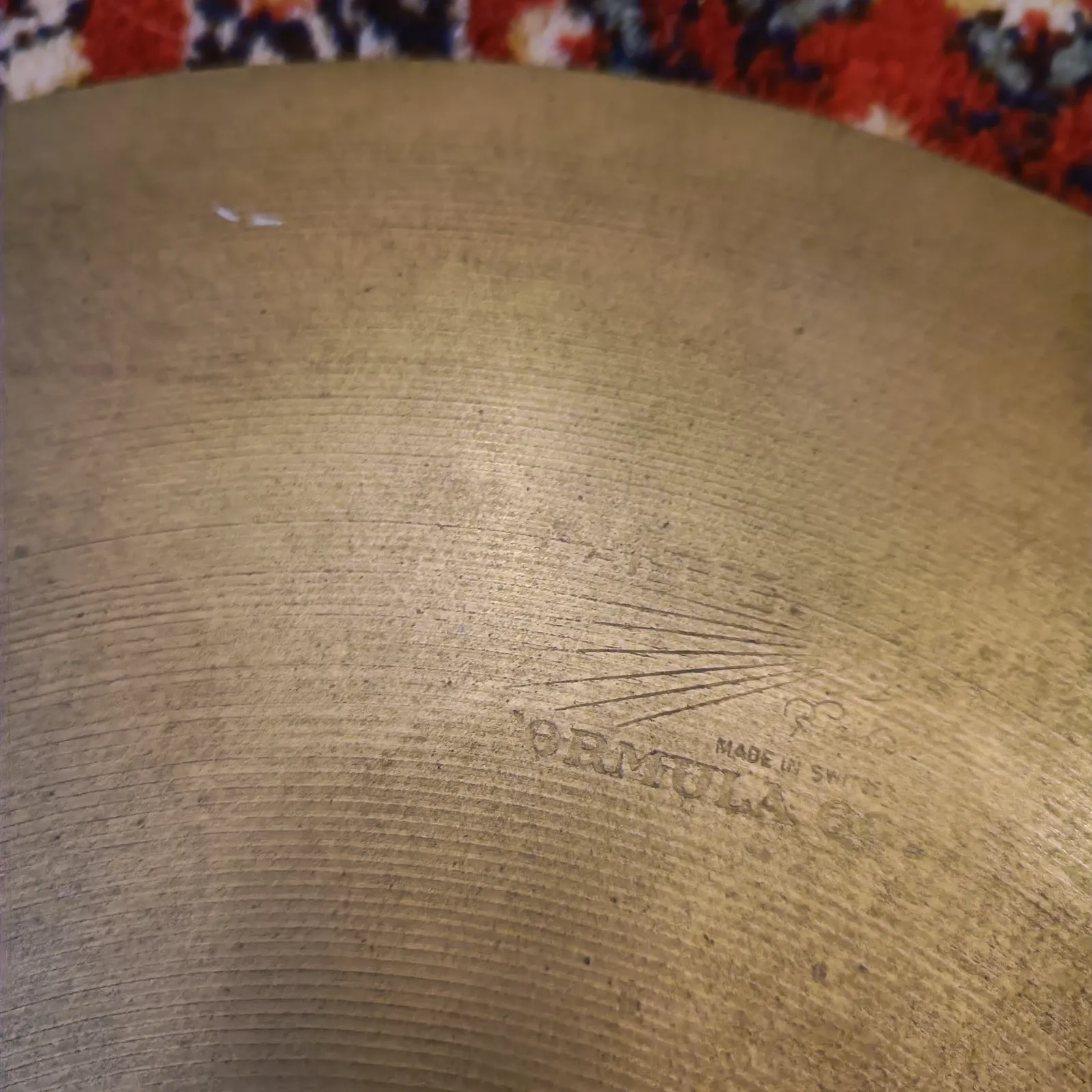 Paiste Formula 602 Hi Hat Sound Edge 14" Transition 70's Black Label, Pre-serial – Image 4